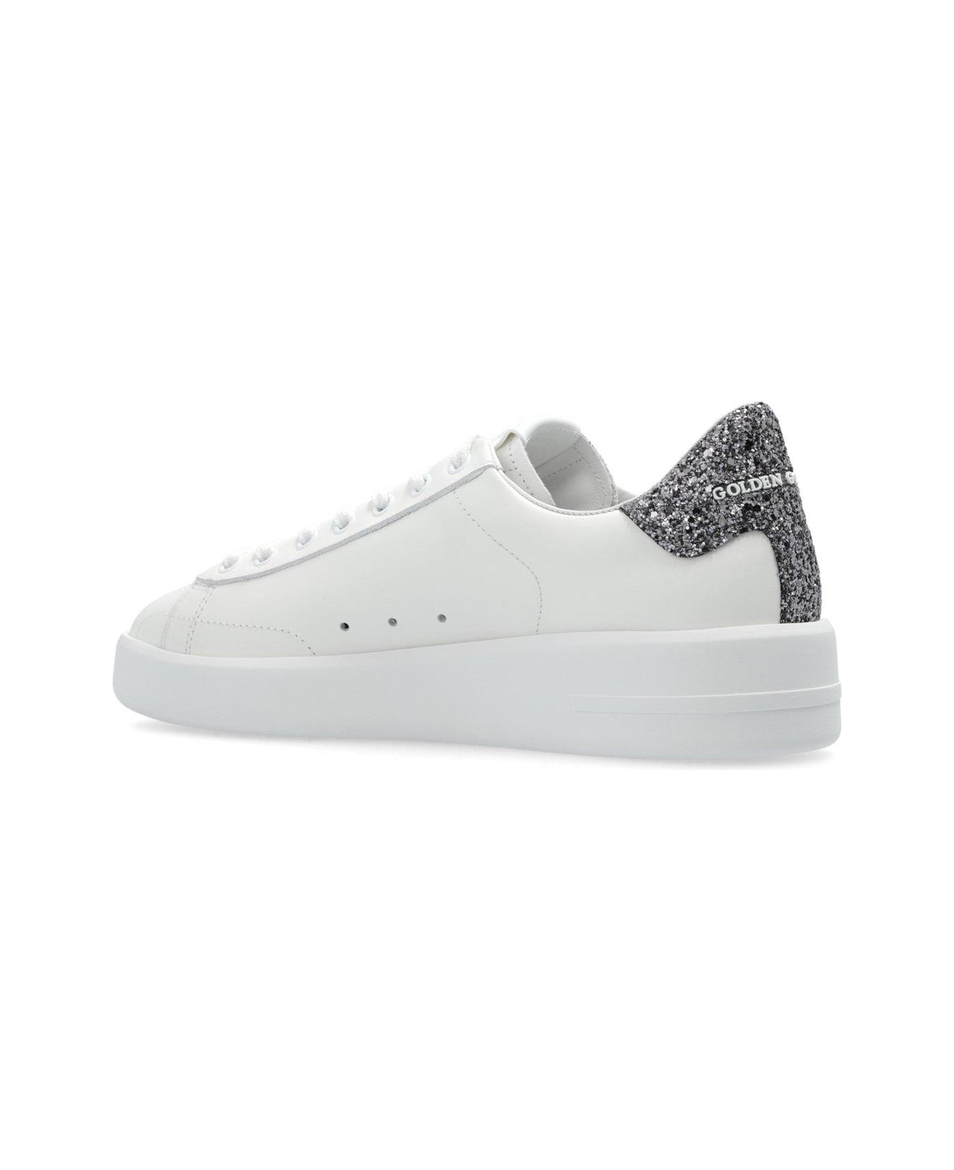 Golden Goose Purestar Glittered Lace-up Sneakers