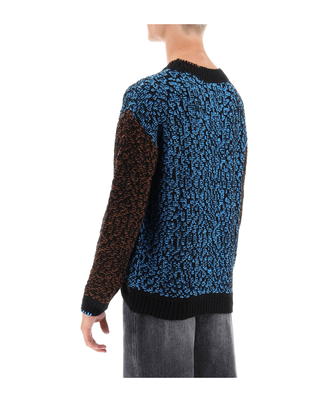 Andersson Bell Multicolored Net Cotton Blend Sweater - MULTI