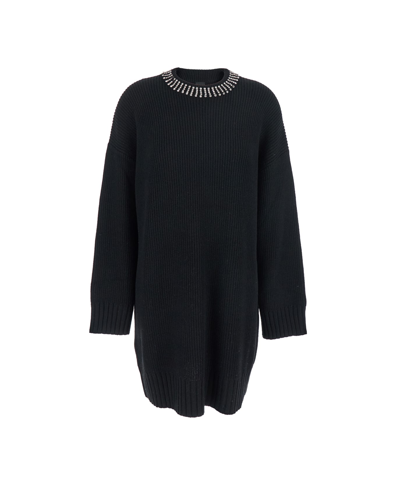 Pinko Ask Abito Blend Ws Strass - Black