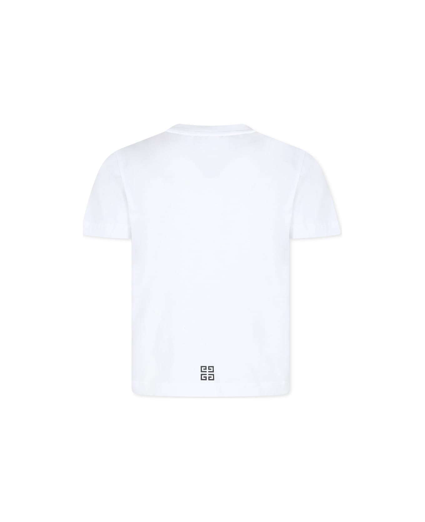 Givenchy White T-shirt For Kids With Logo - White