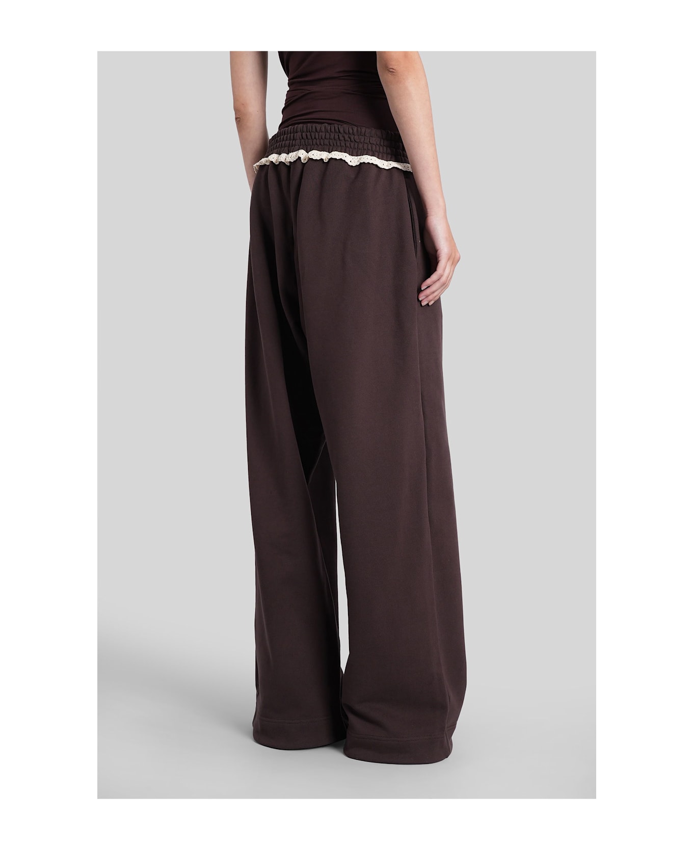 Magda Butrym Pants 06 Pants In Brown Cotton - brown