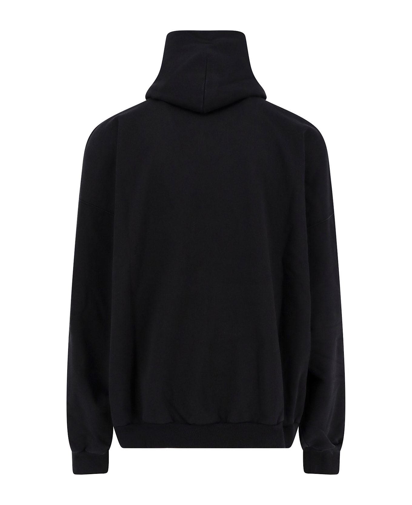 Balenciaga Oversize Hooded Sweatshirt - Black