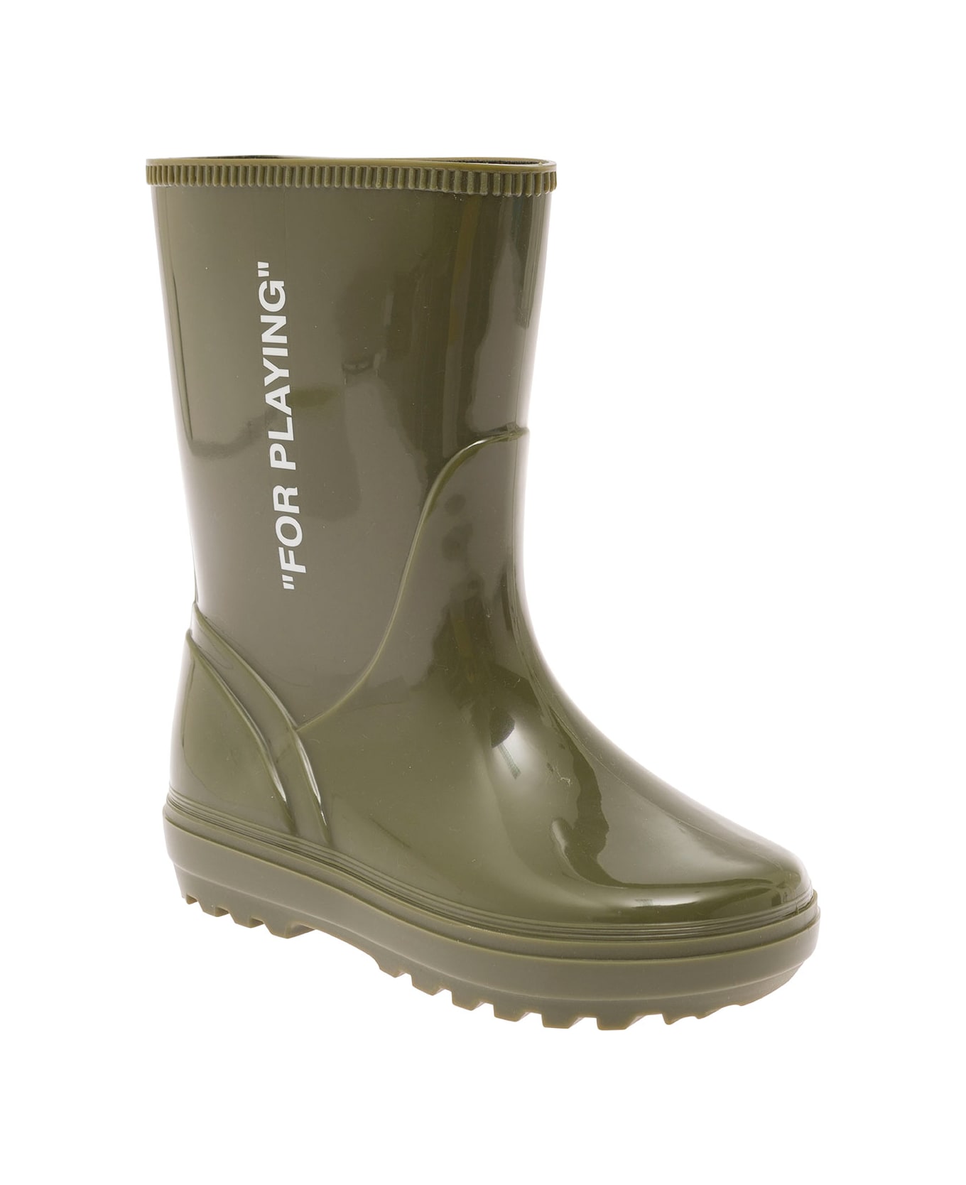 Off-White For Playing' Rubberboot - White