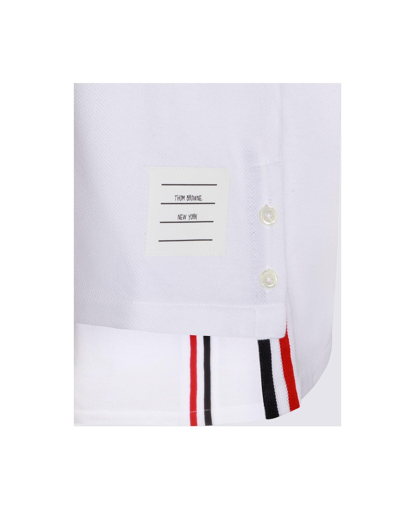 Thom Browne White Cotton T-shirt - White