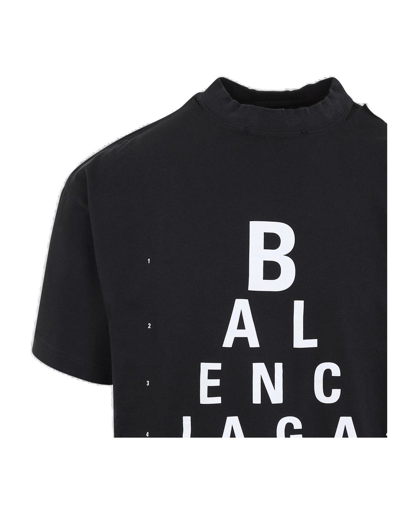 Balenciaga Optical Oversized T-shirt - Black