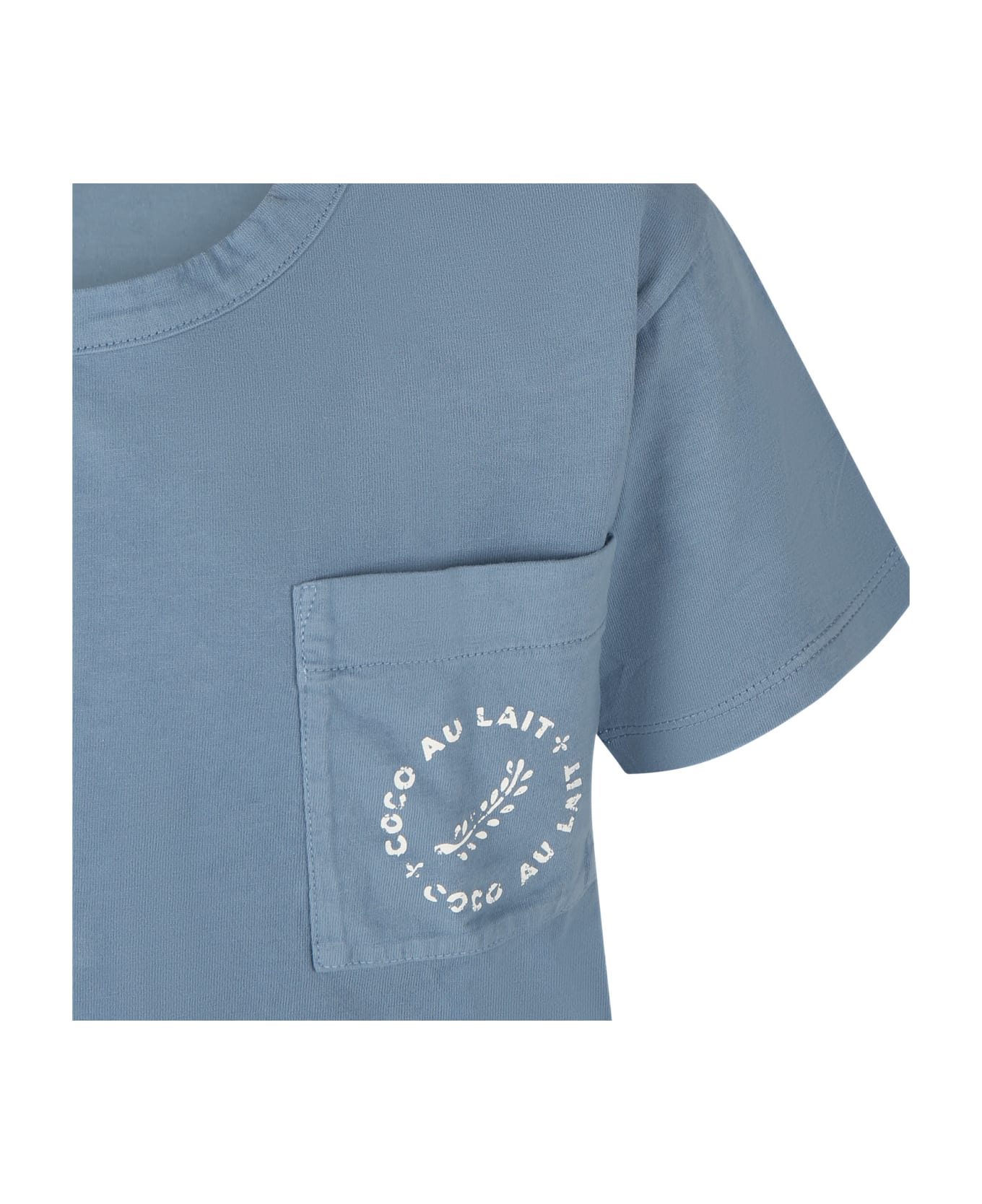 Coco Au Lait Light Blue T-shirt For Kids With Logo - Light Blue