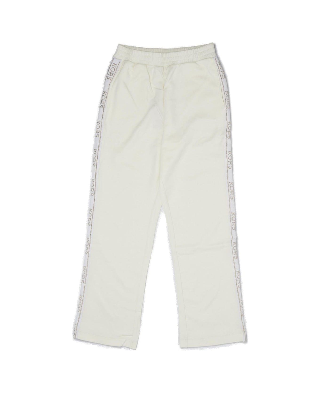 Michael Kors Stud Embellished Jogging Trousers - Crema ボトムス