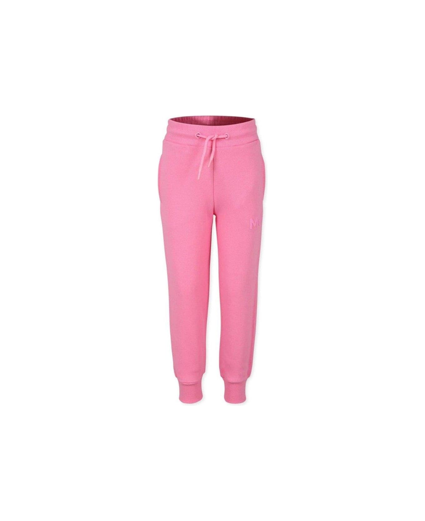 Little Marc Jacobs Logo Rubberised Drawstring Pants - Fucsia