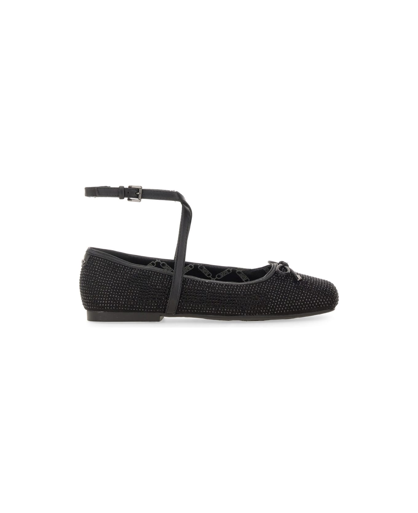 Michael Kors Ballerina With Strap - BLACK