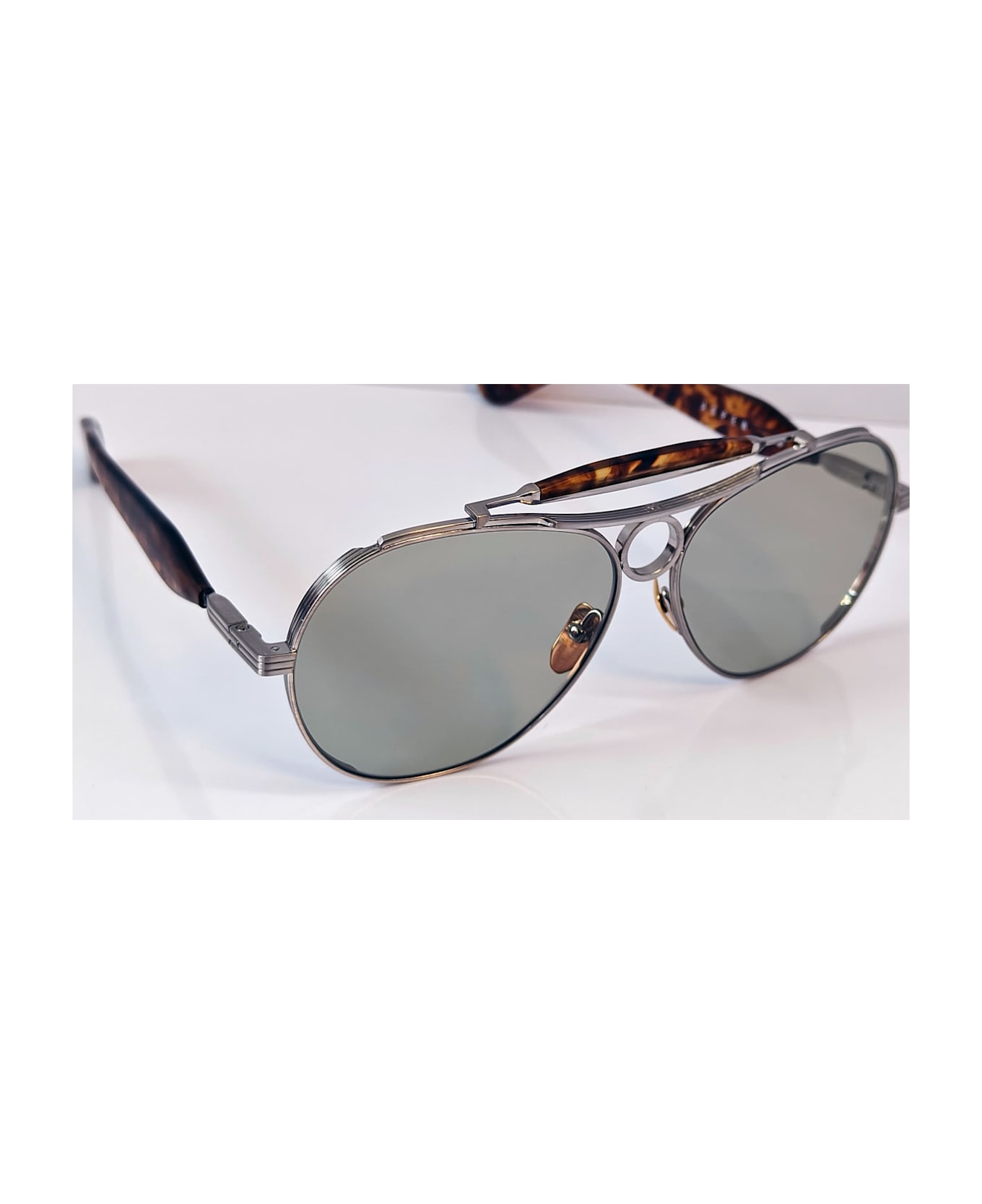 Jacques Marie Mage Aspen - Silver Sunglasses - silver/brown