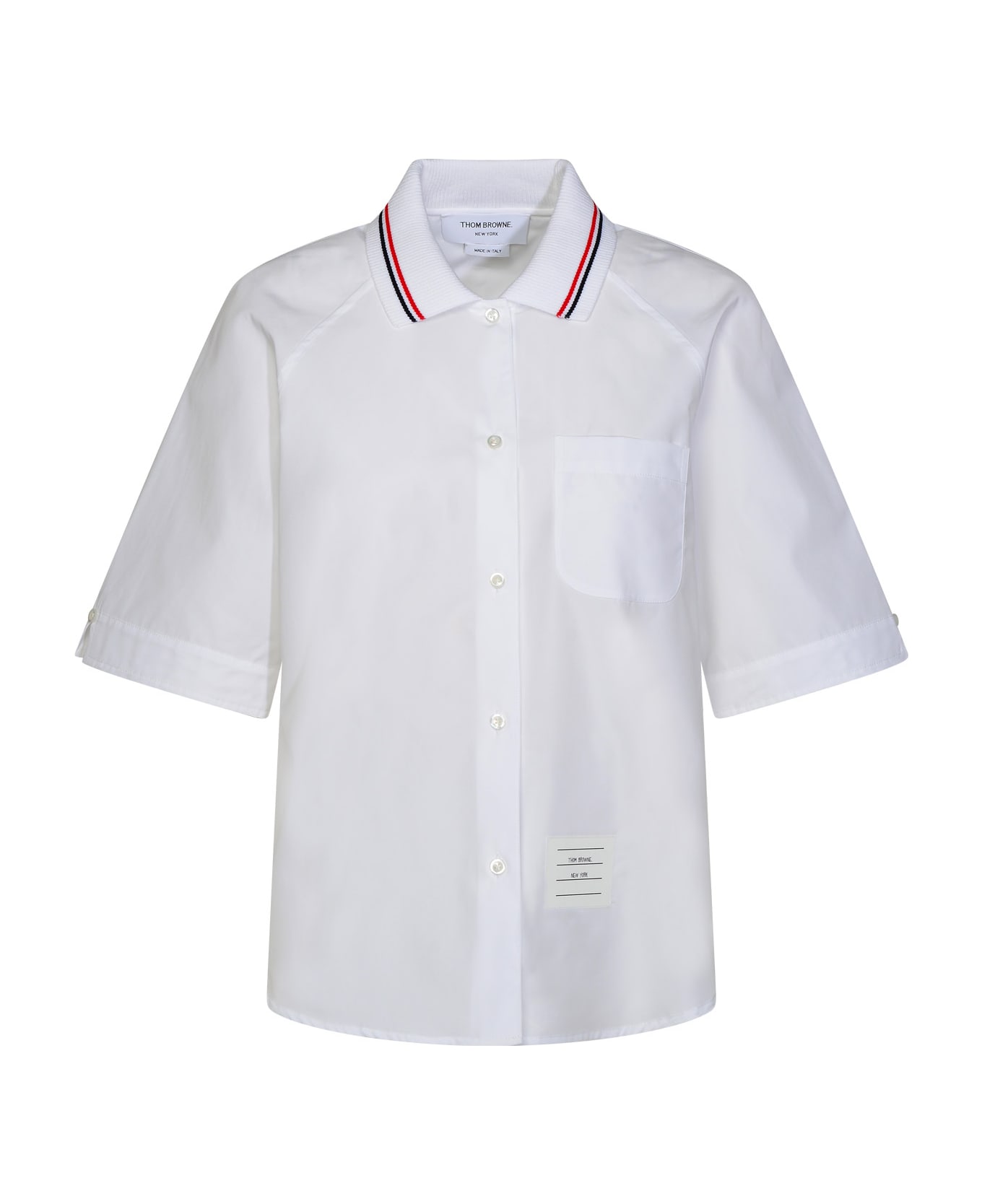 Thom Browne White Cotton Shirt - White