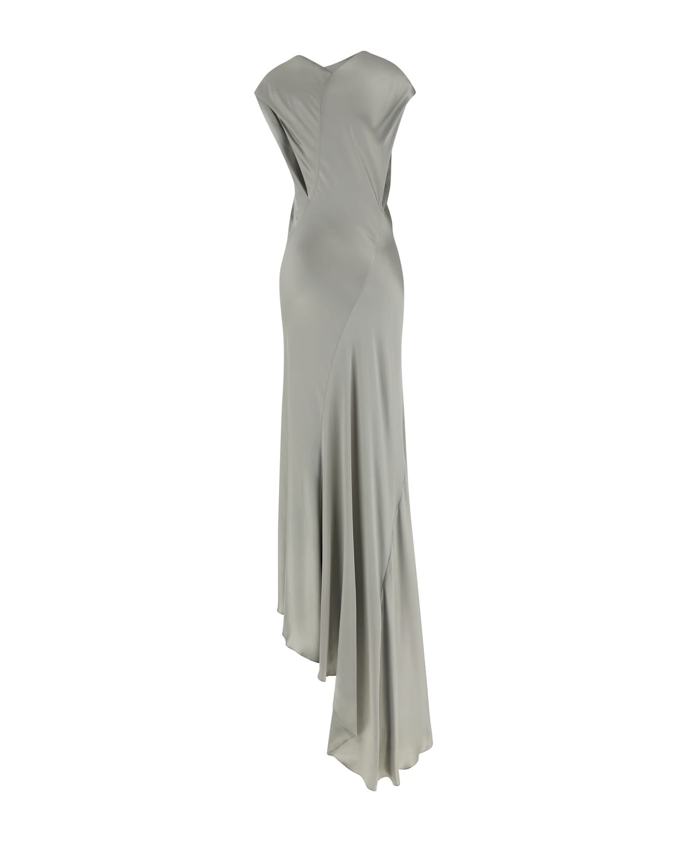 Alberta Ferretti Satin Dress - Gray