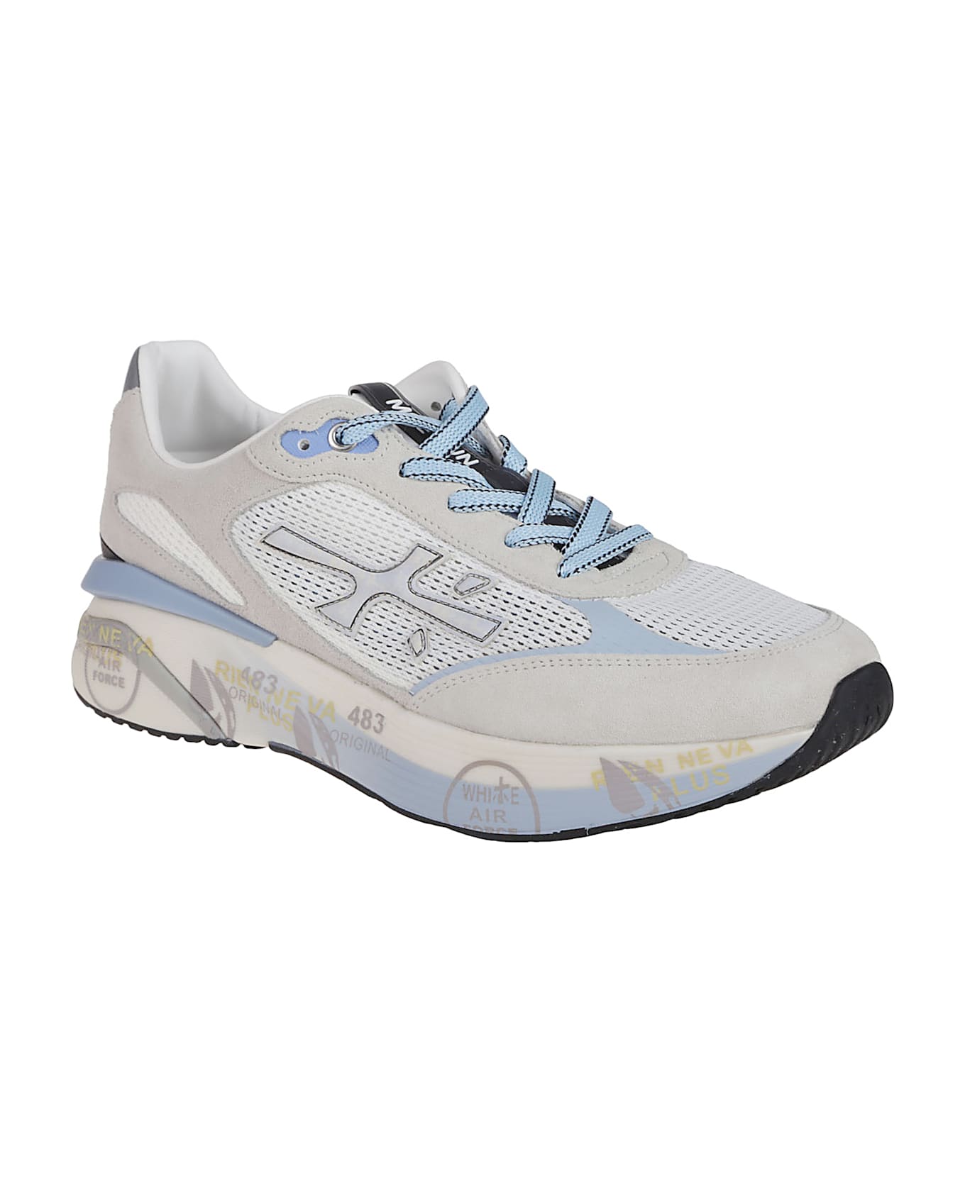 Premiata Moerun Sneakers - White/light Blue