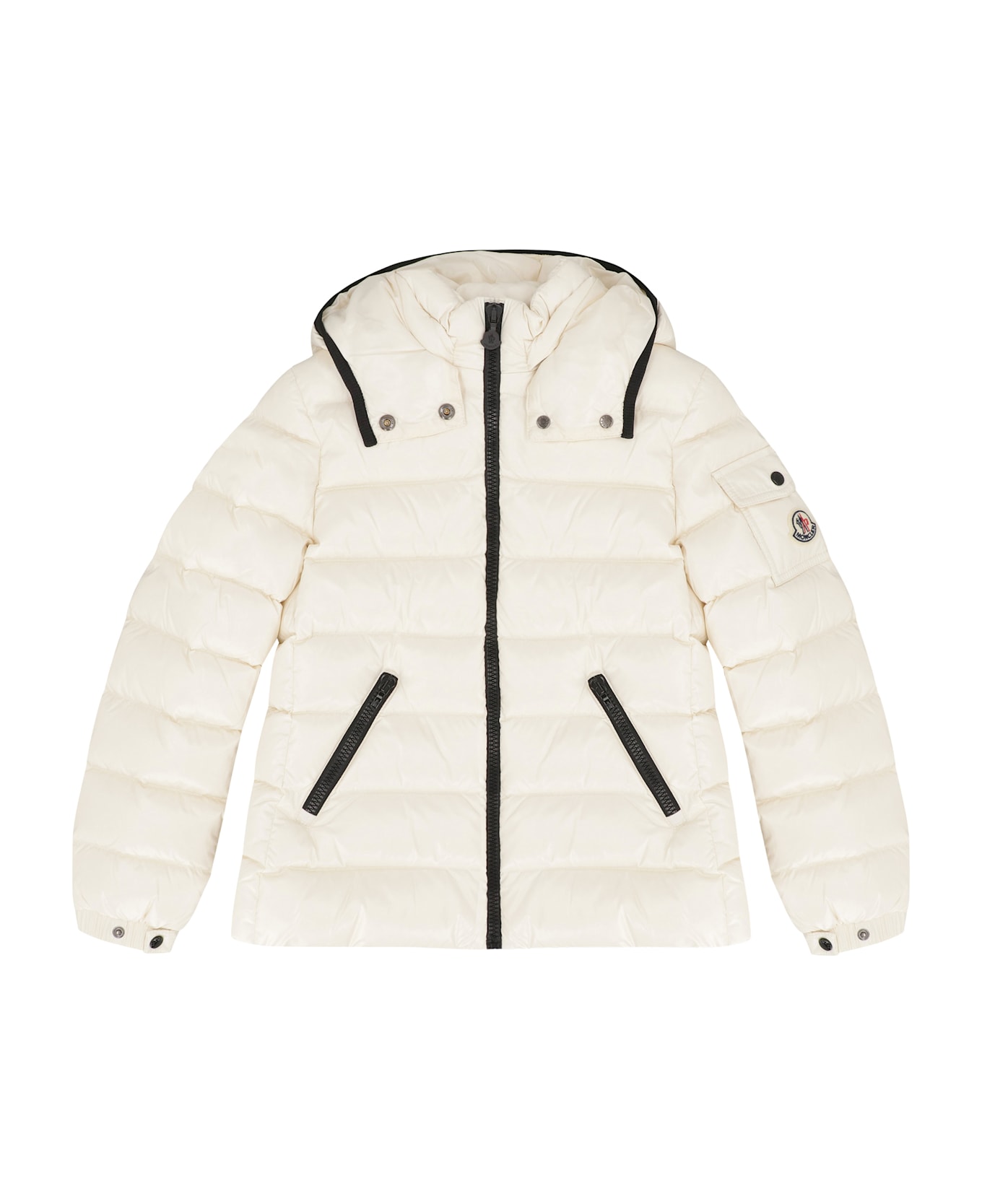 Moncler Bady Hooded Down Jacket - White