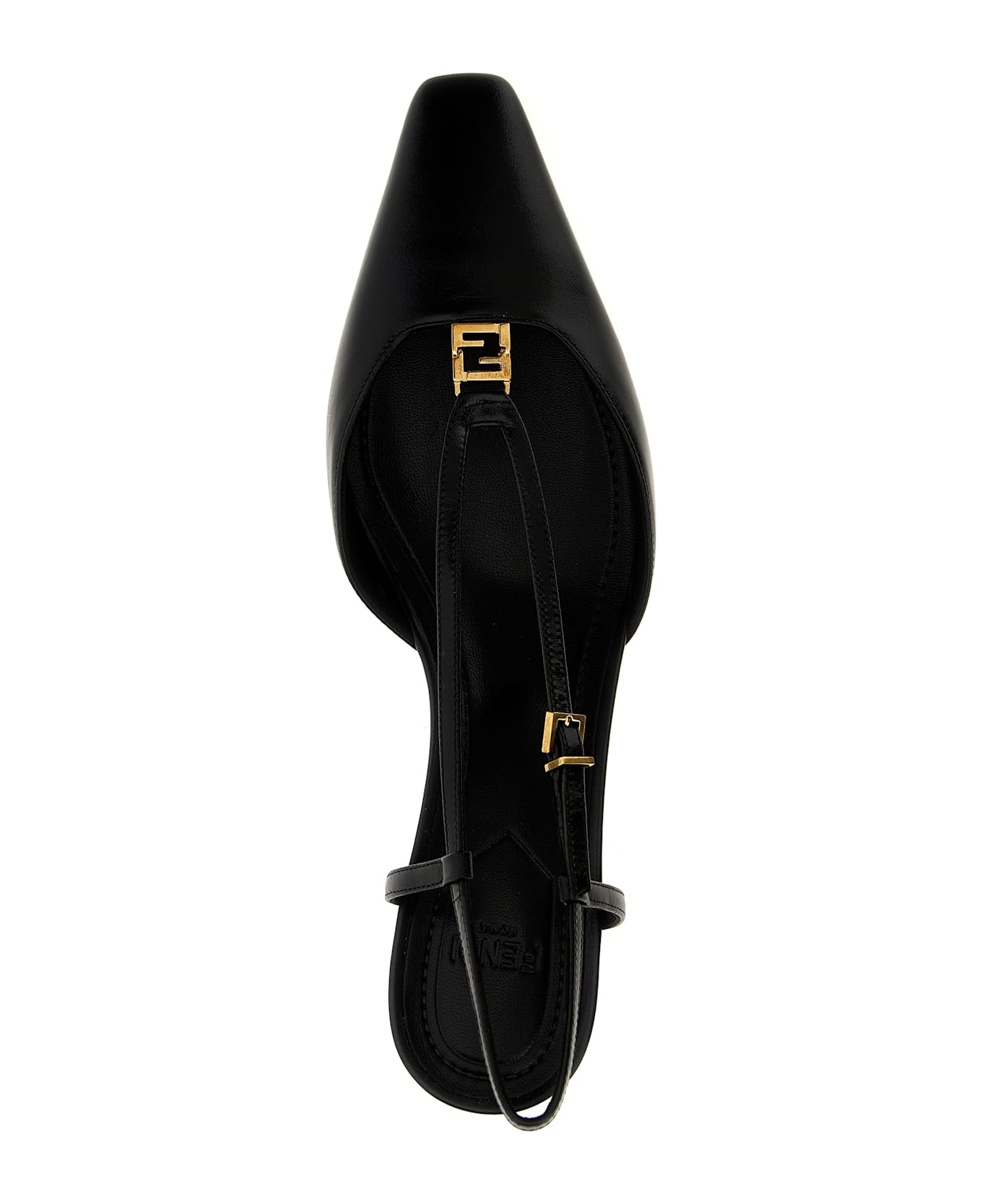 Fendi 'fold' Slingback - Black  