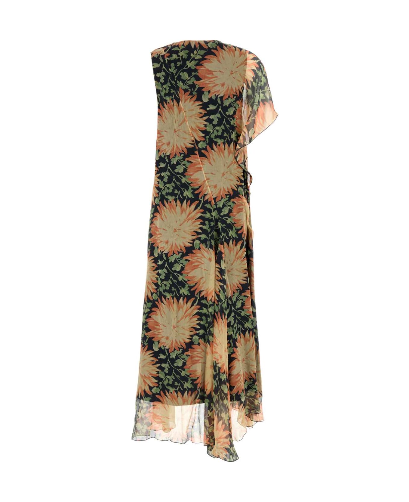 Loewe Printed Silk Dress - MULTICOLOR