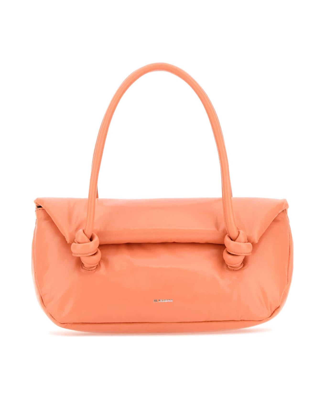 Jil Sander Peach Pink Leather Small Knot Handle Handbag - 639 トートバッグ