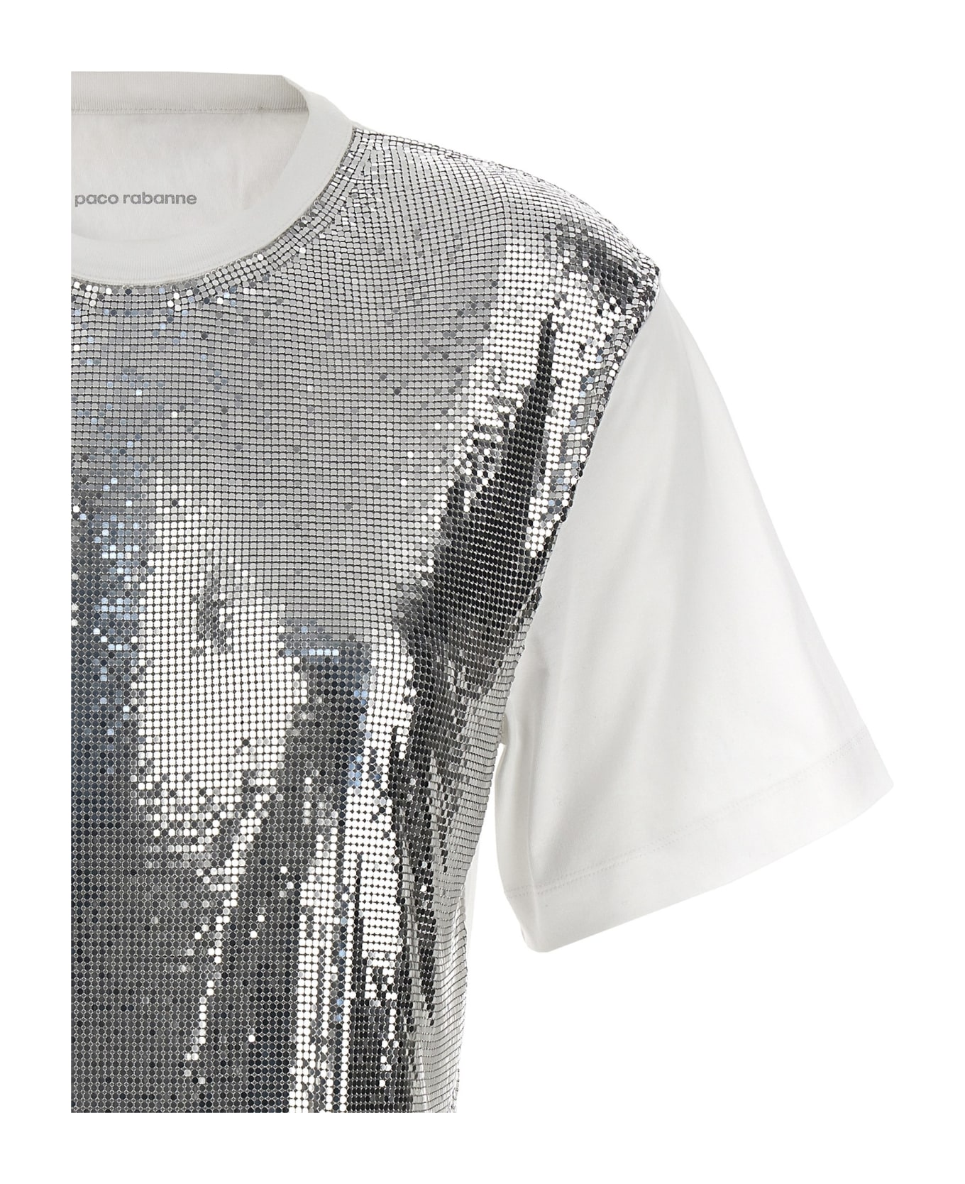 Paco Rabanne Metal Mesh T-shirt - Silver