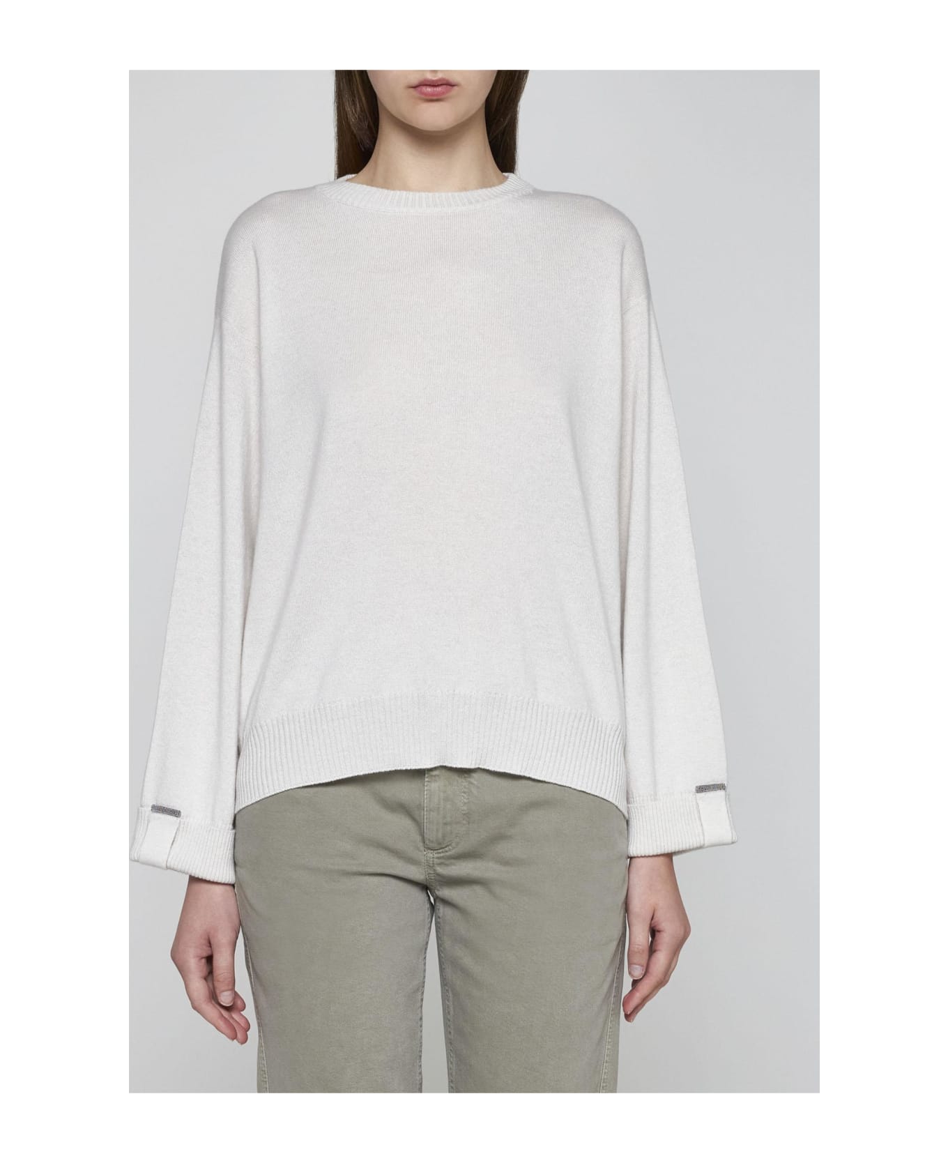 Brunello Cucinelli Cashmere Sweater - Ivory