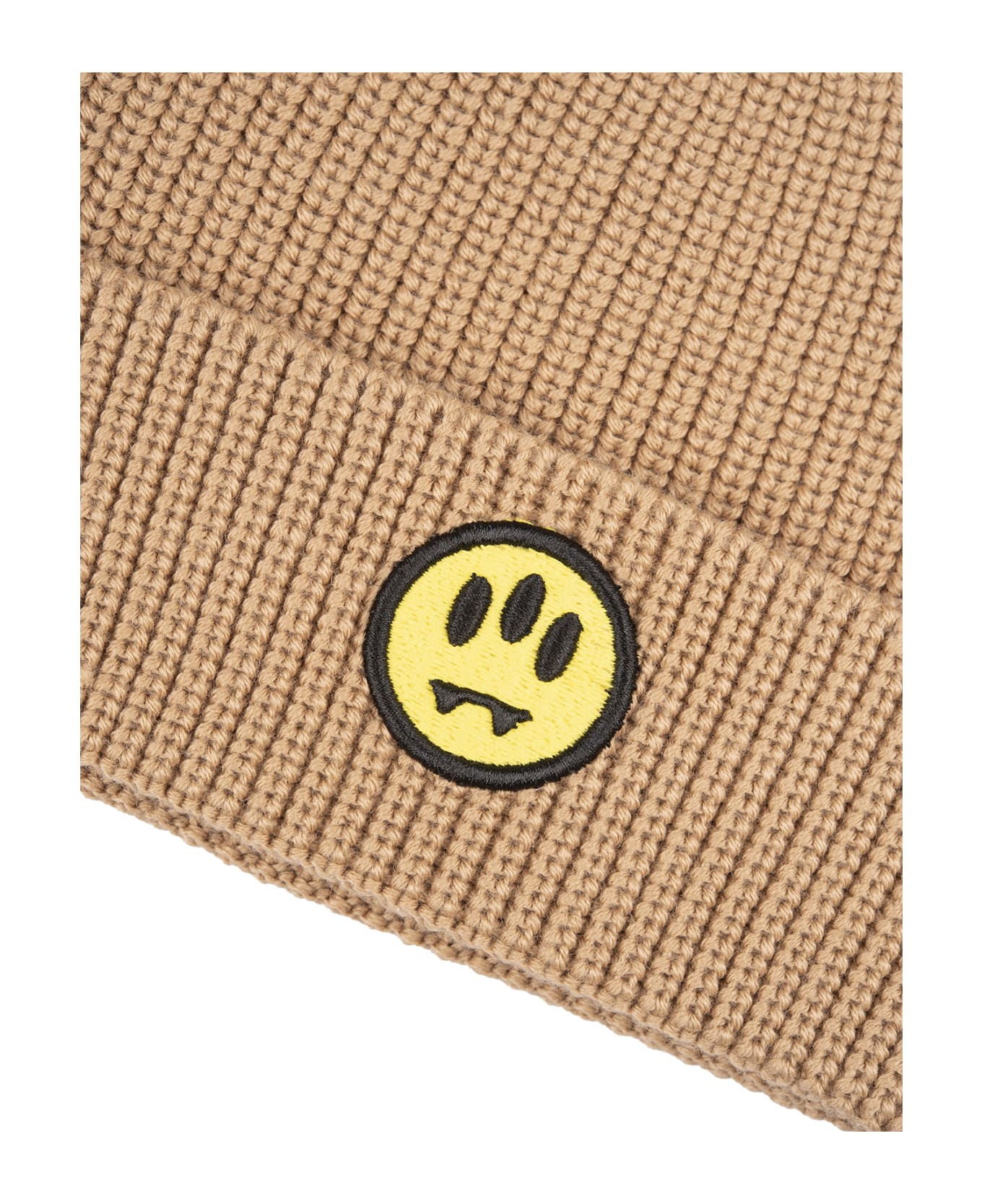 Barrow Sand Ribbed Knitted Beanie - Brown