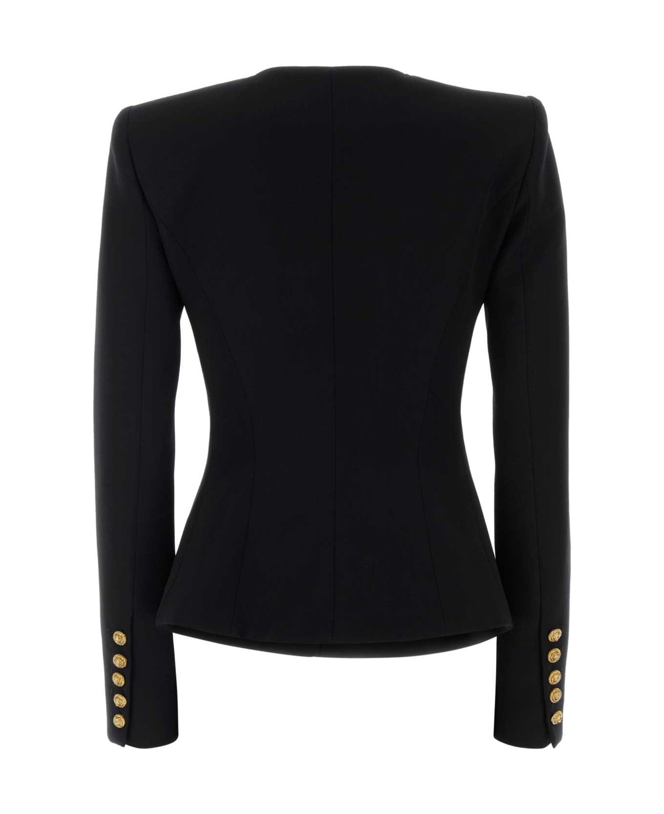 Balmain Black Wool Blazer - NOIR