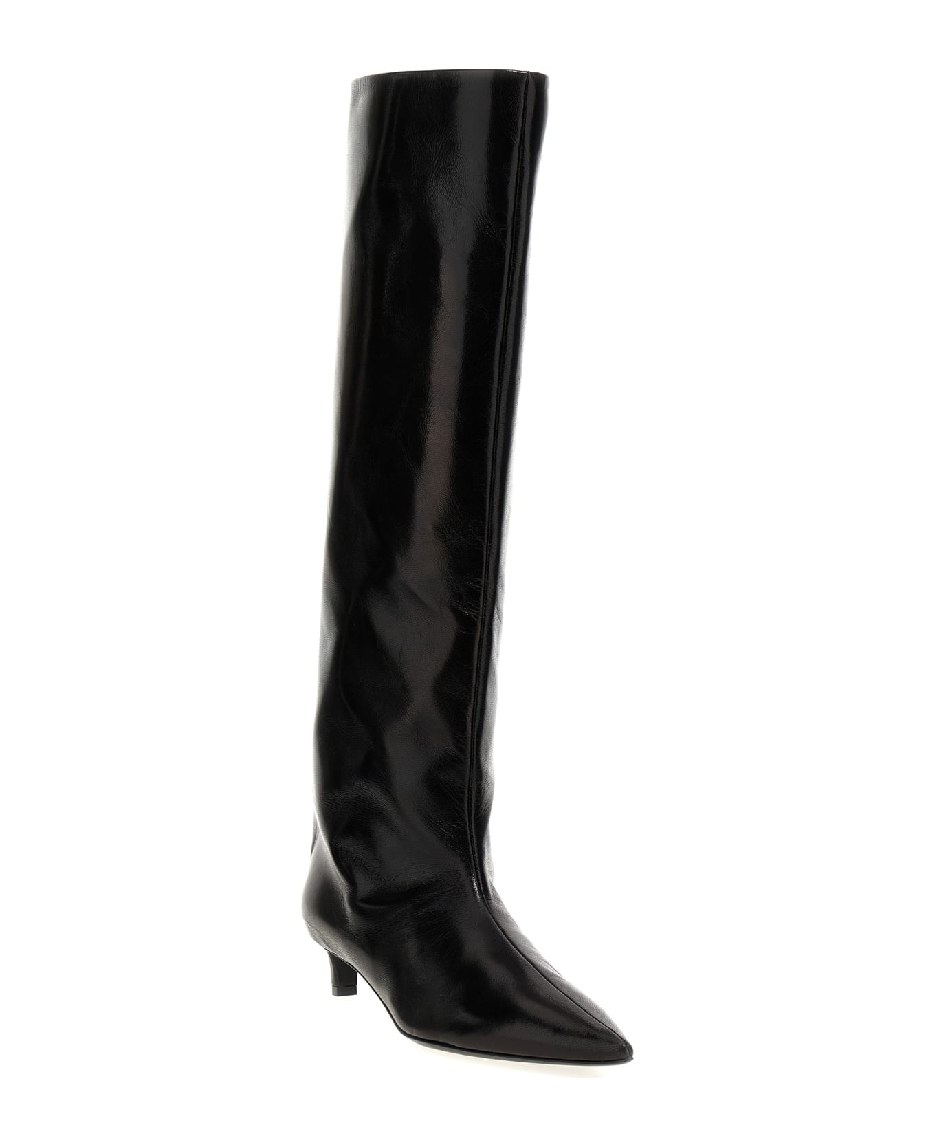 Jil Sander Black Leather Boots - Black