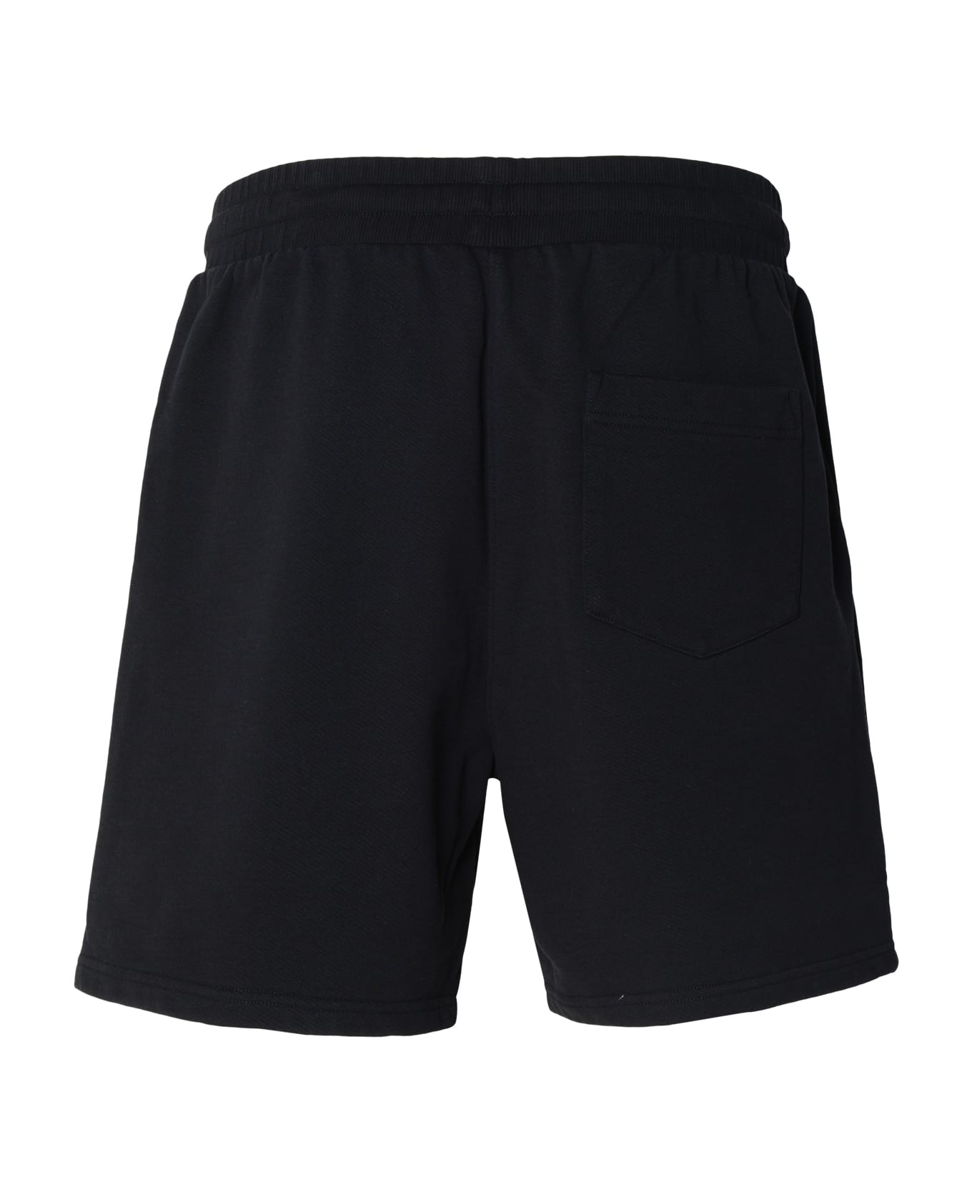 Casablanca Bermuda Shorts In Black Organic Cotton - Black