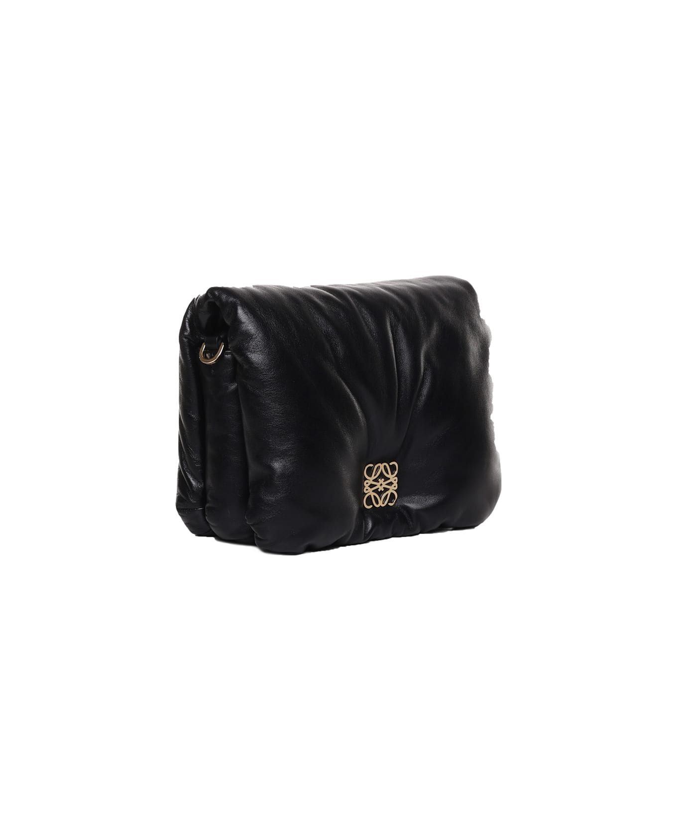 Loewe Puffer Goya Bag In Shiny Nappa Lambskin - Black ショルダーバッグ