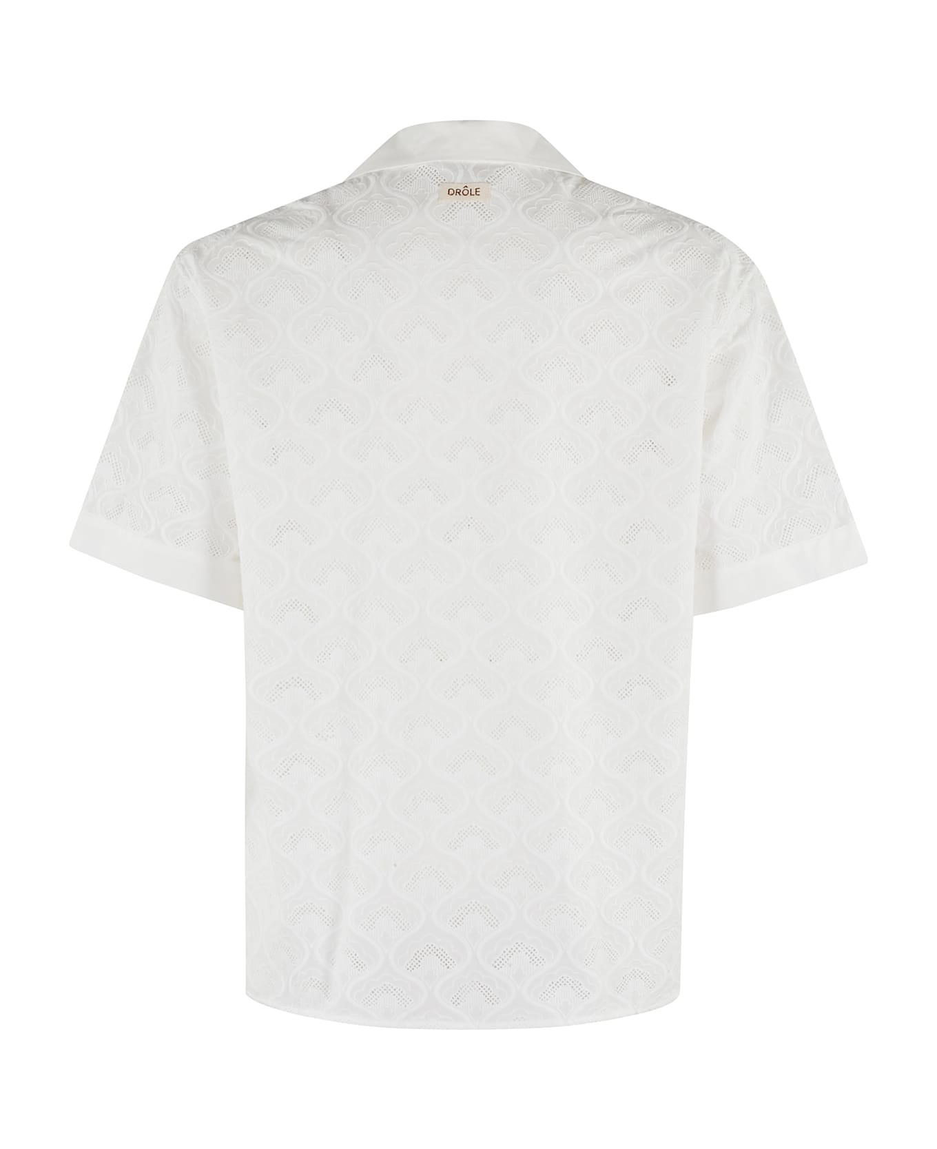 Drôle de Monsieur La Chemise Brodee Tapisserie - White