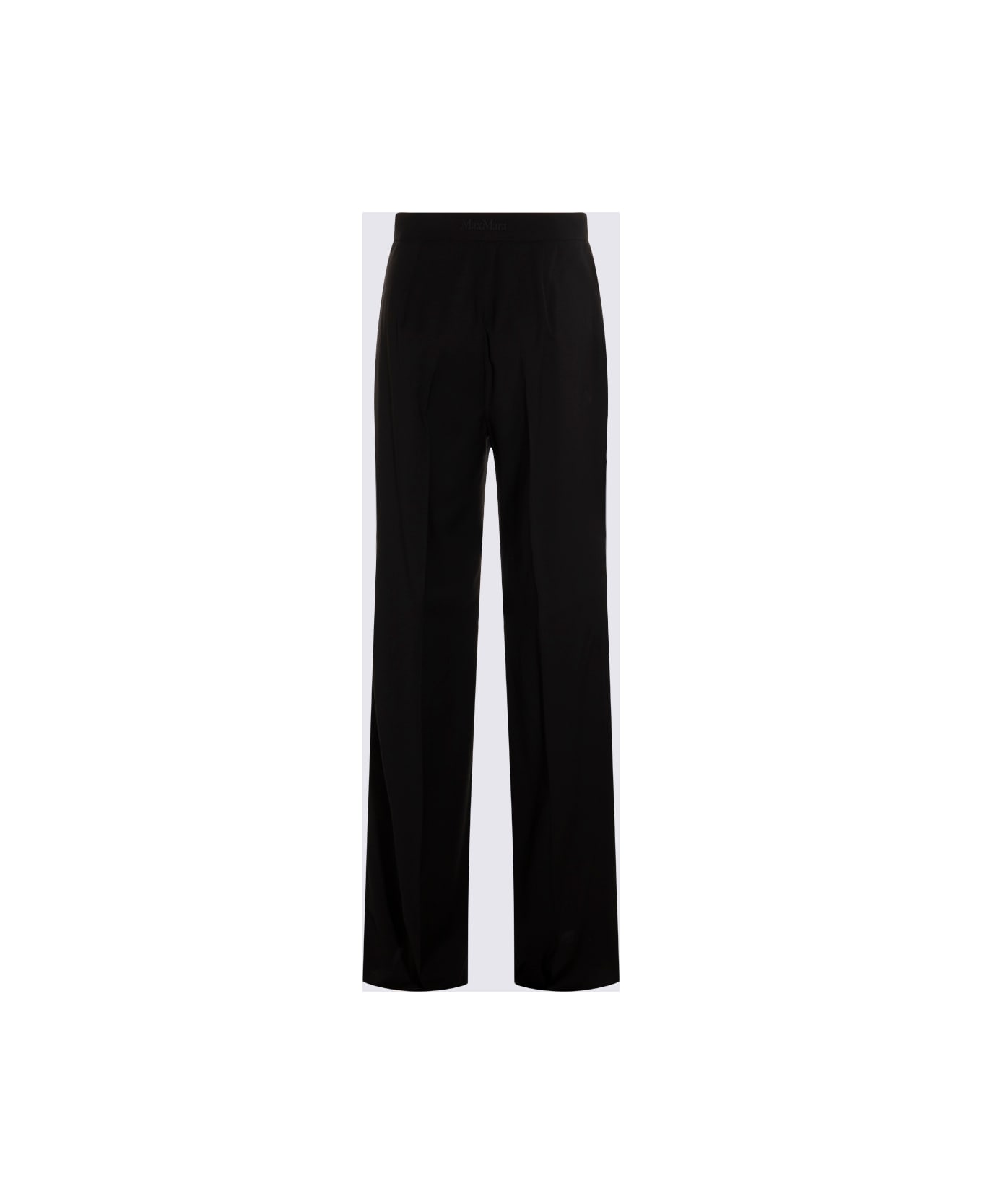 Max Mara Black Wool Pants - Black