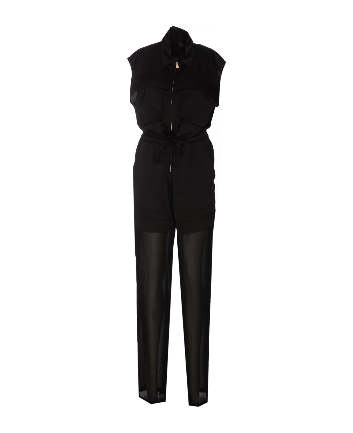 Pinko Utility Saint Suit With Georgette - Black ボトムス