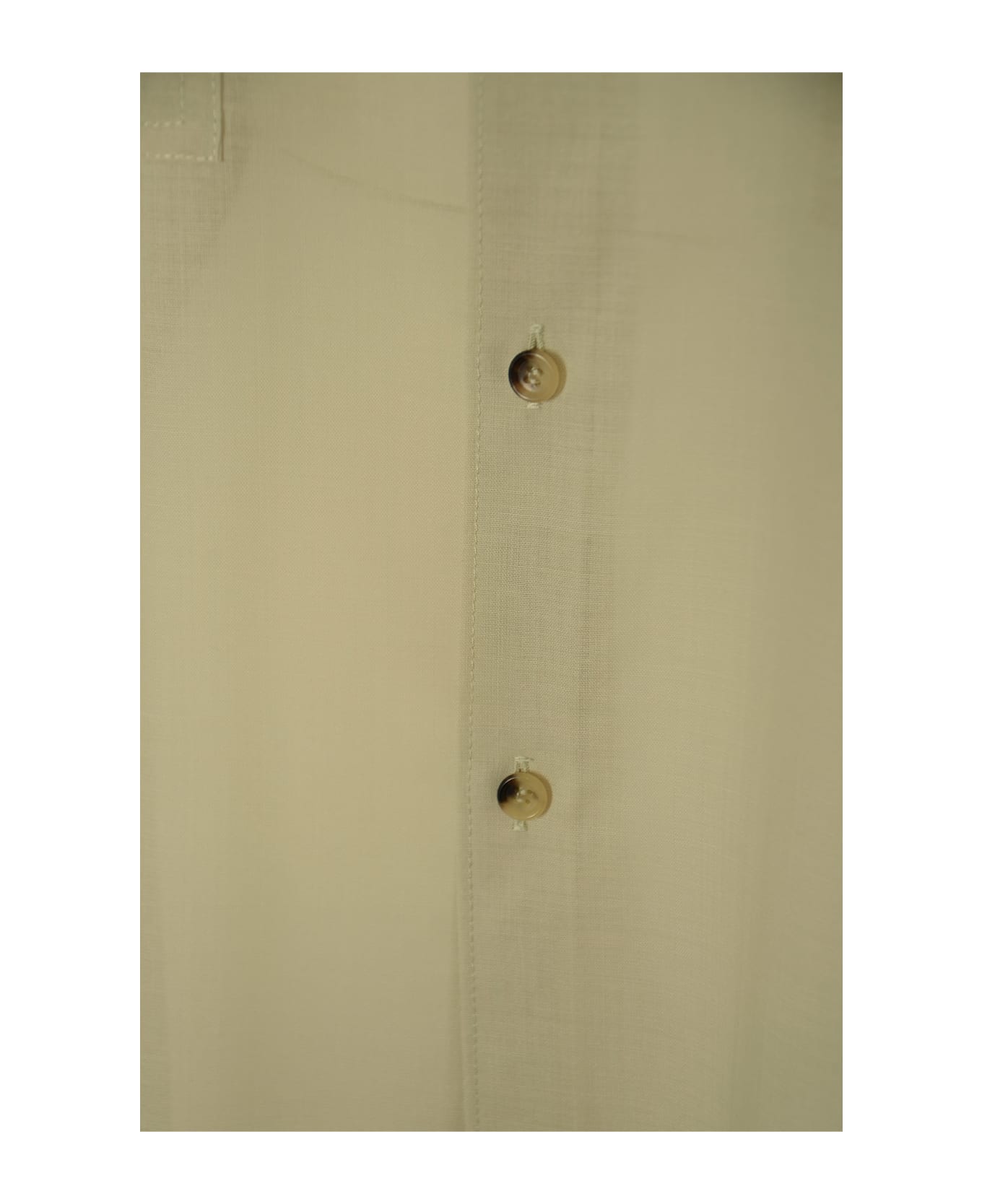 Philosophy di Lorenzo Serafini Patched Pocket Plain Long Shirt - Grey