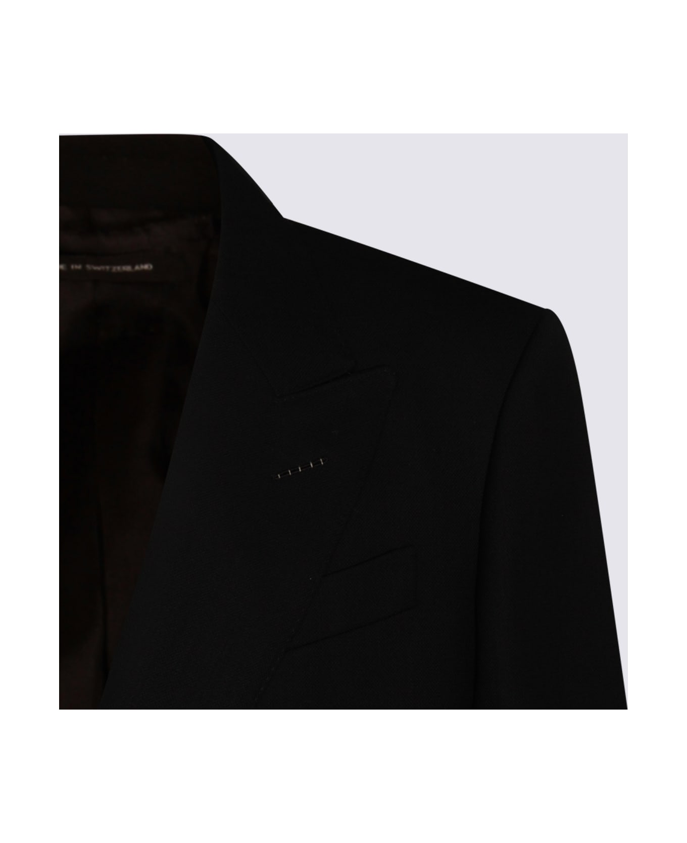 Tom Ford Black Wool Blazer - Black
