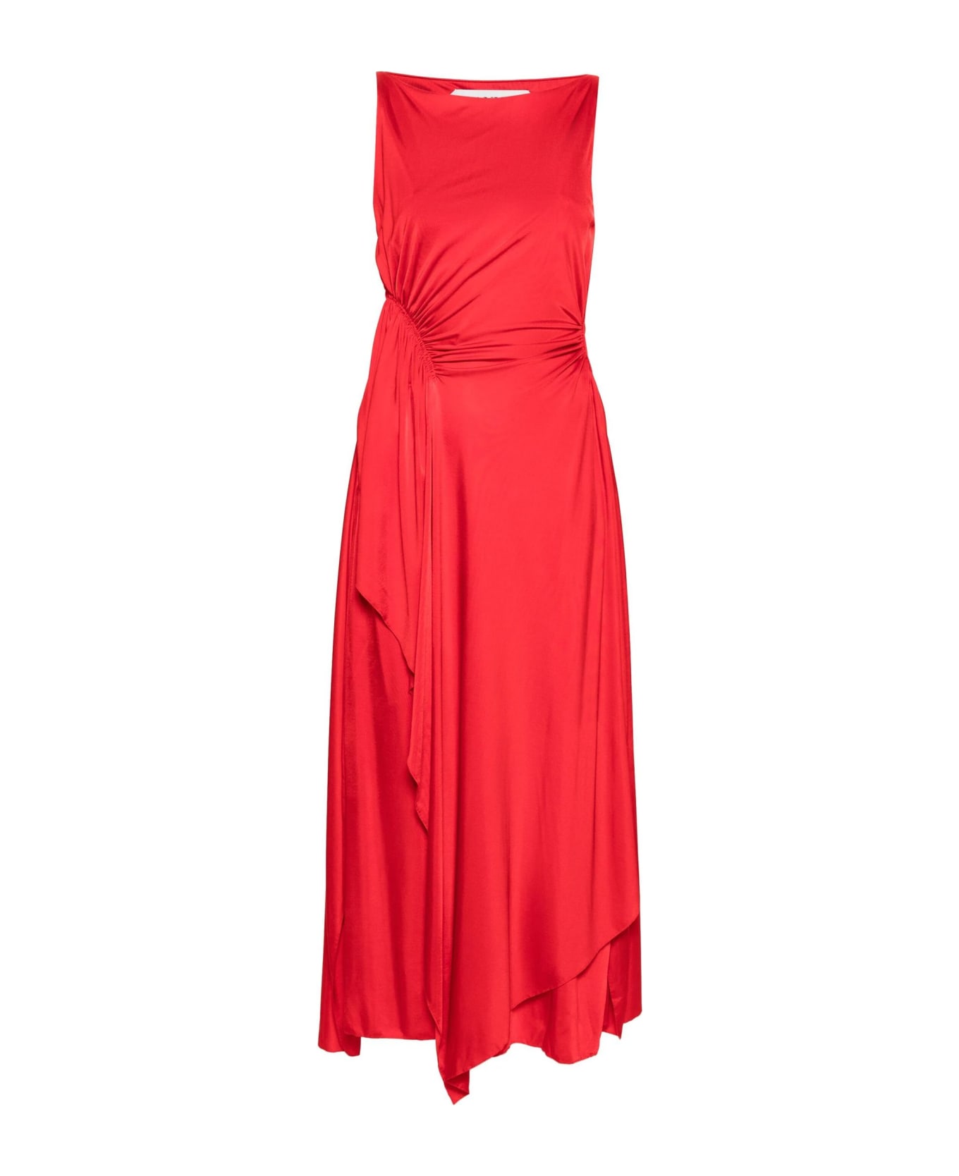 Lanvin Red Stretch-design Dress - Red