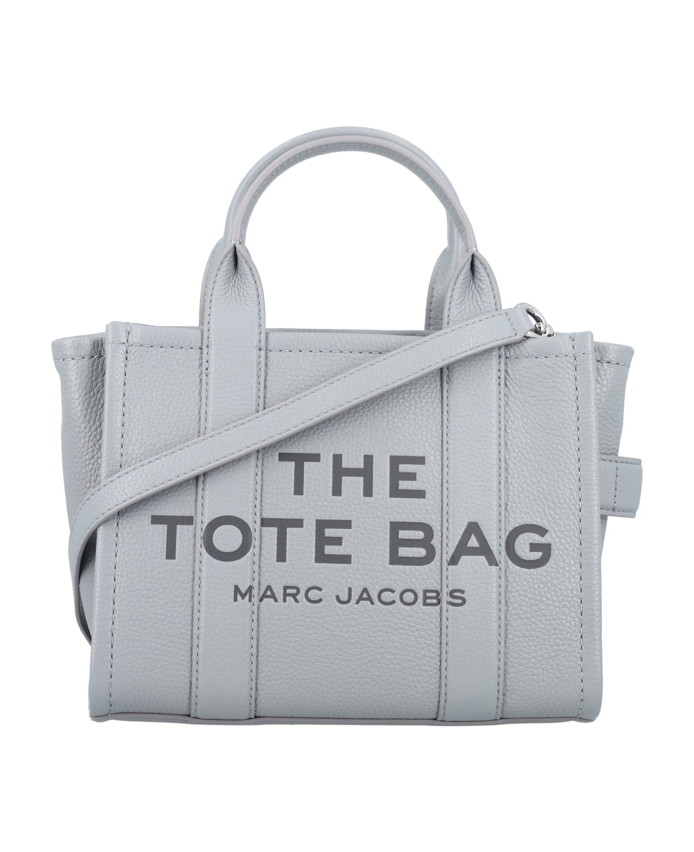 Marc Jacobs The Mini Tote Leather Bag - WOLF GREY