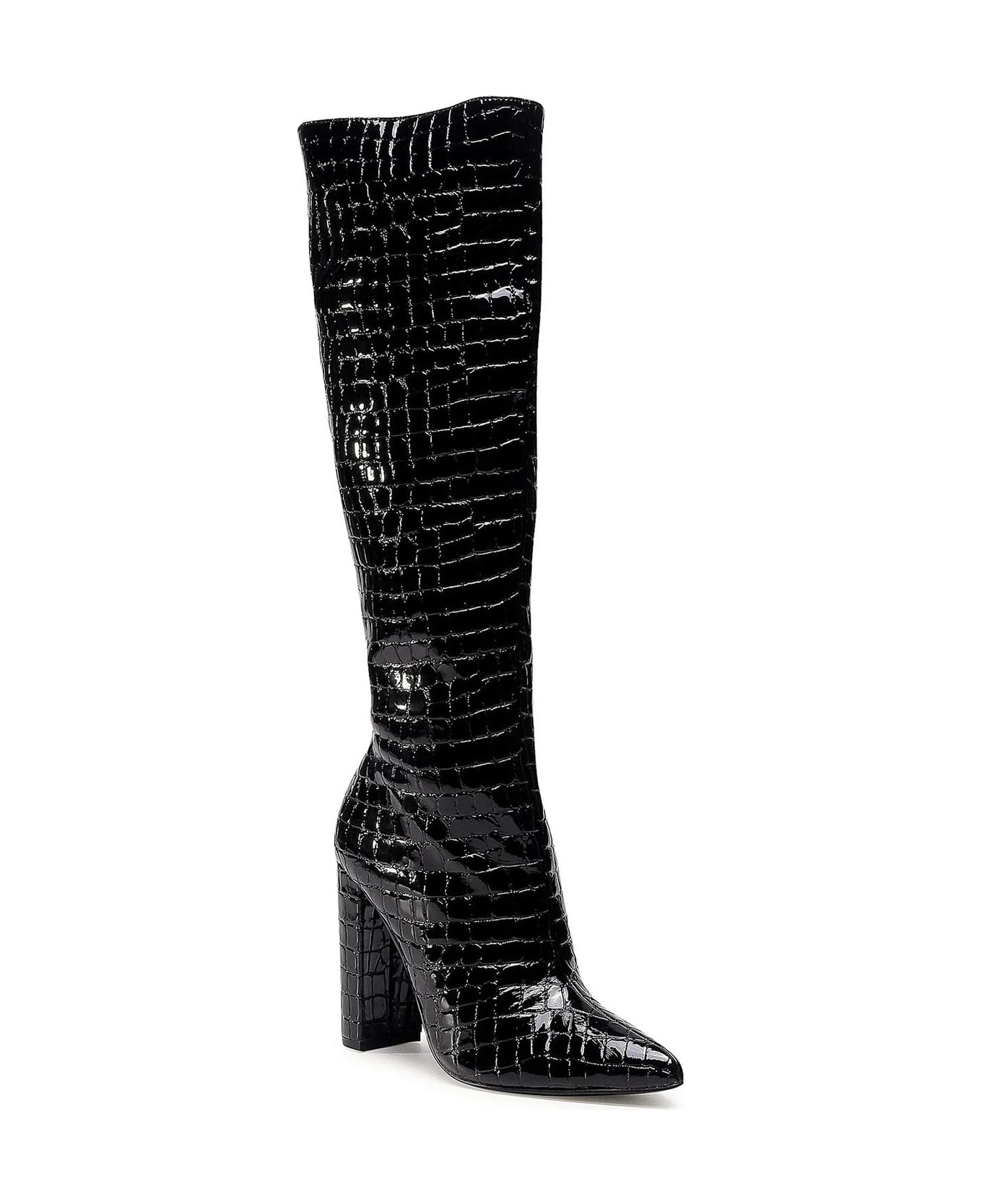 Steve Madden Leather Boots - Black ブーツ