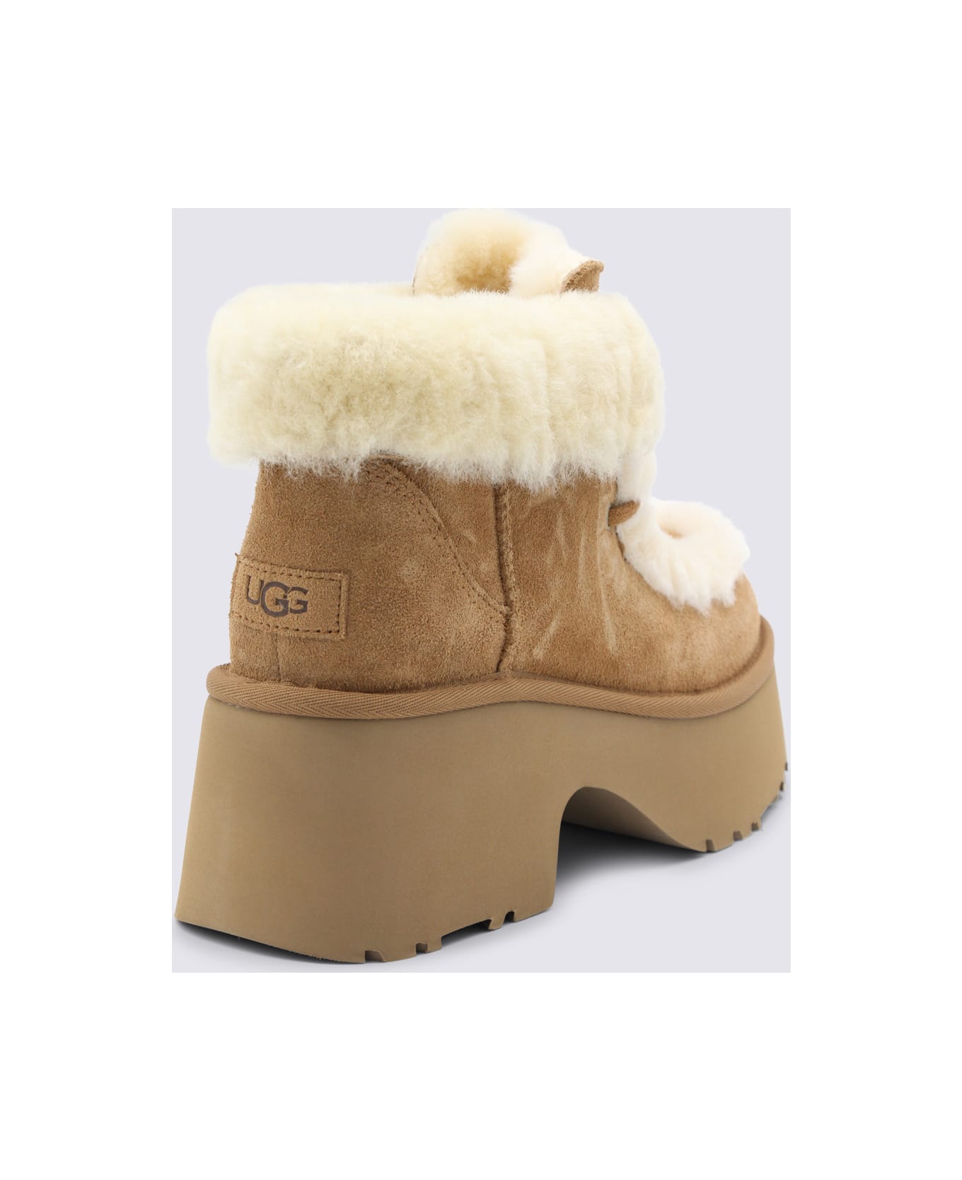 UGG Beige Esmee Boots - Chestnut