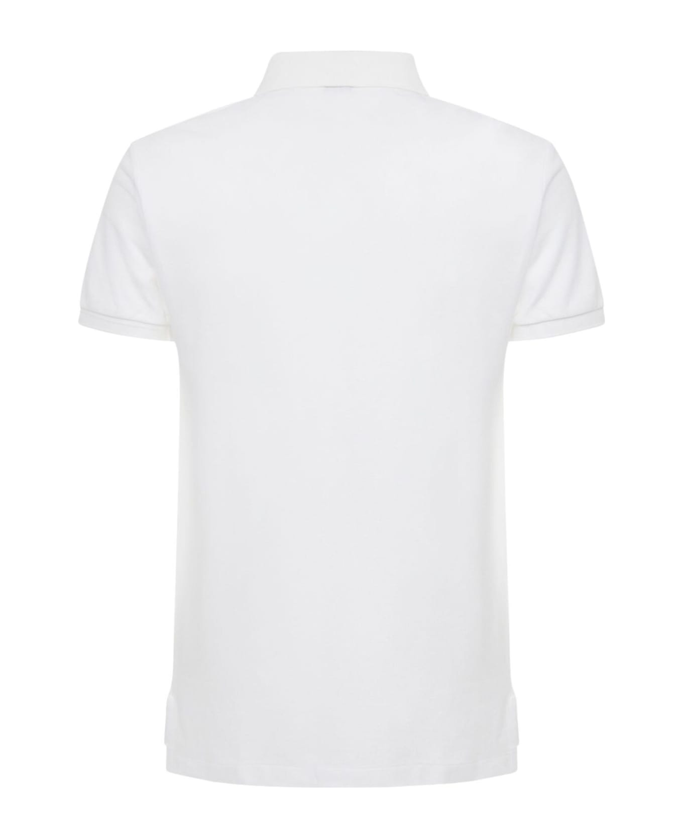 Ralph Lauren White Cotton Polo Shirt - WHITE