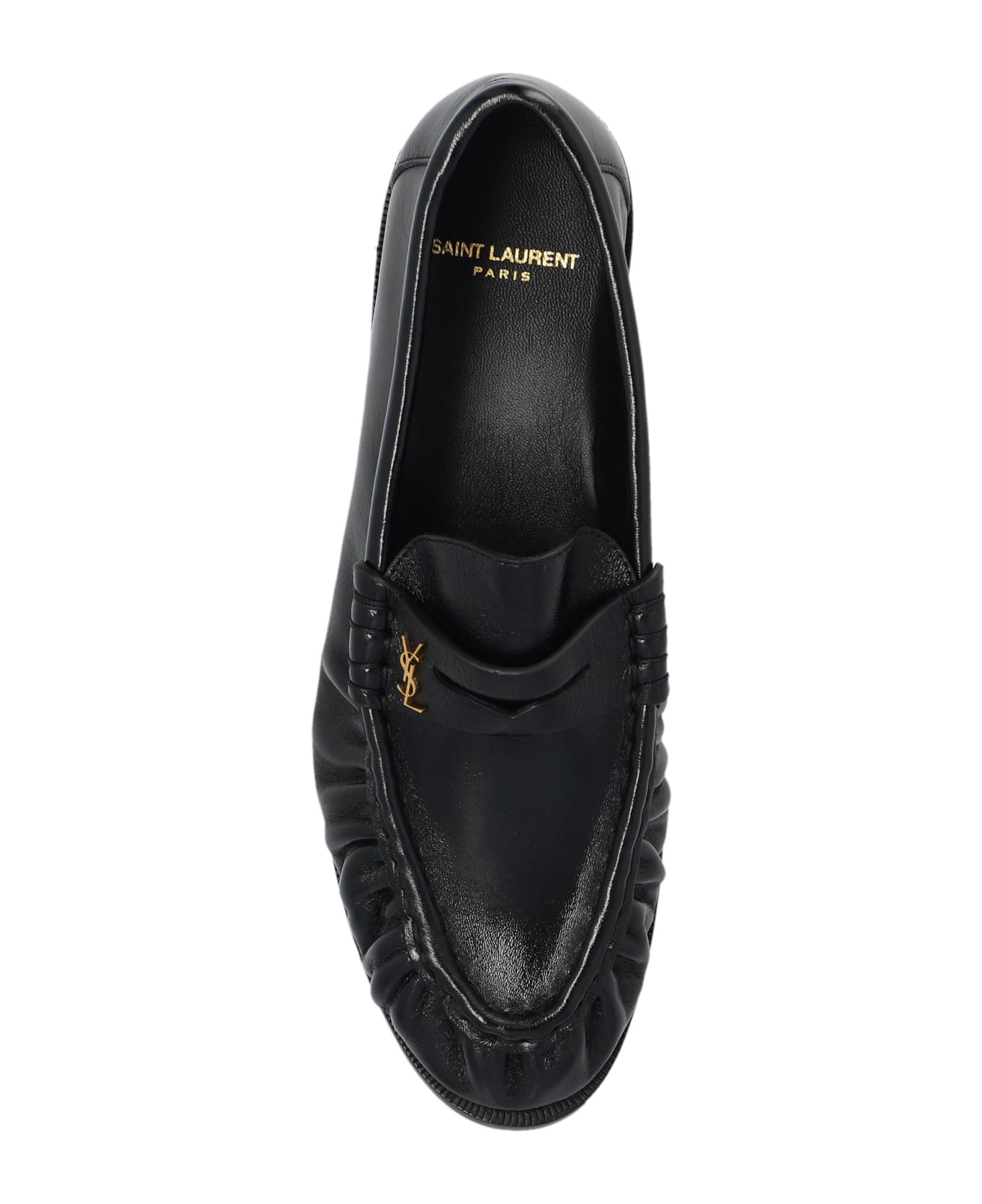 Saint Laurent Leather Loafers - Nero