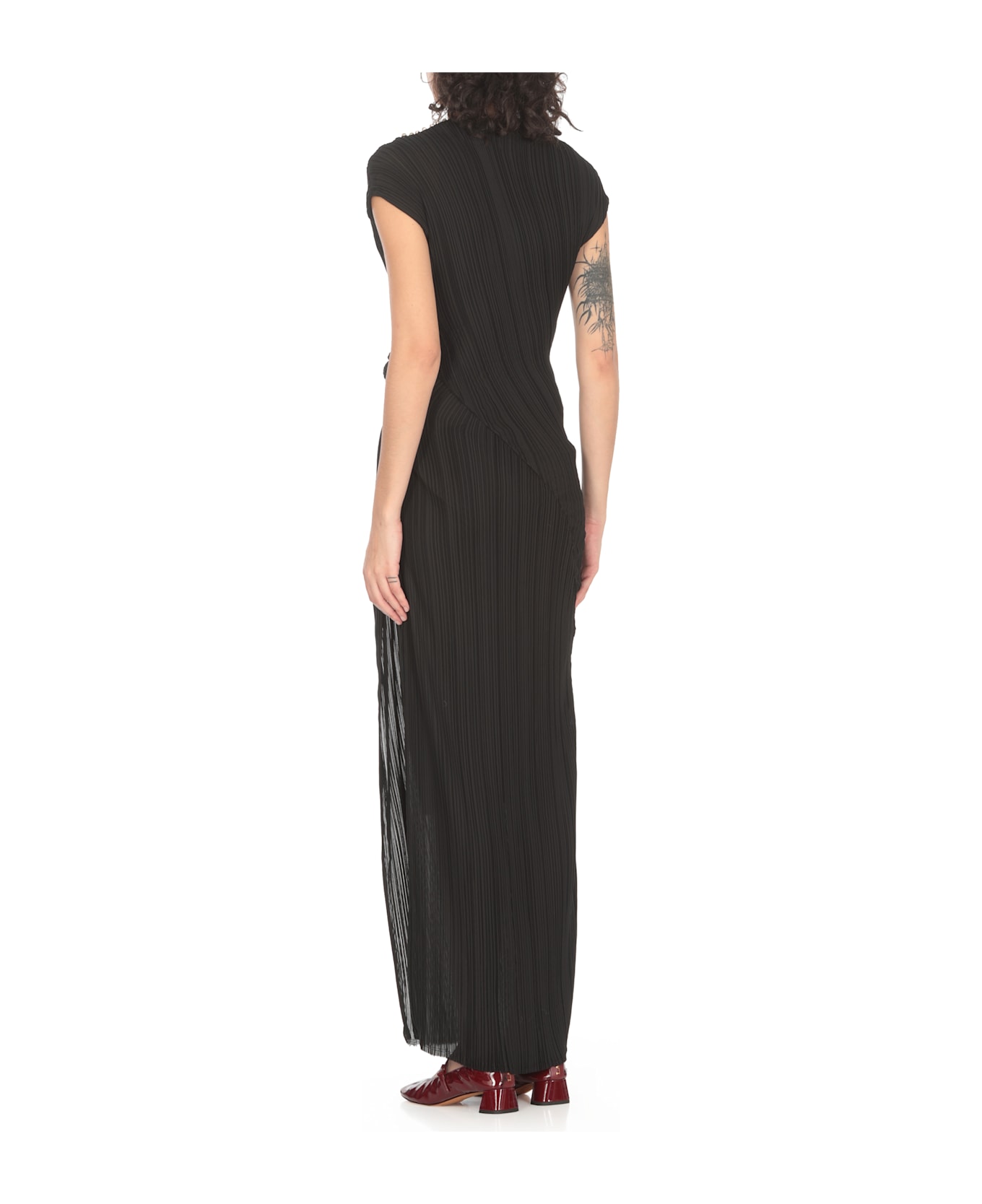 Lanvin Pleated Dress - Black