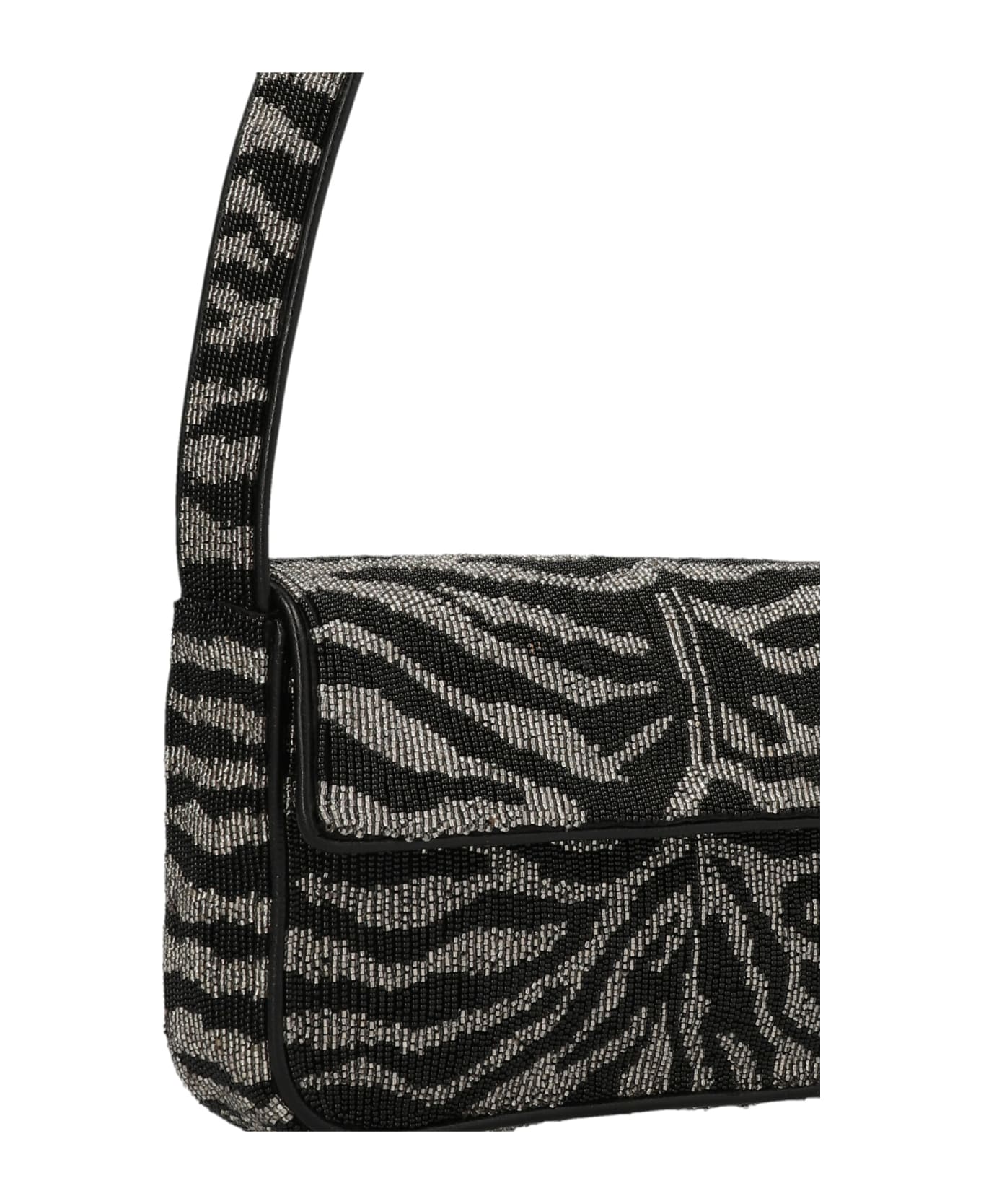 STAUD 
tommy Beaded
 Shoulder Bag - BLACK/NEUTRALS