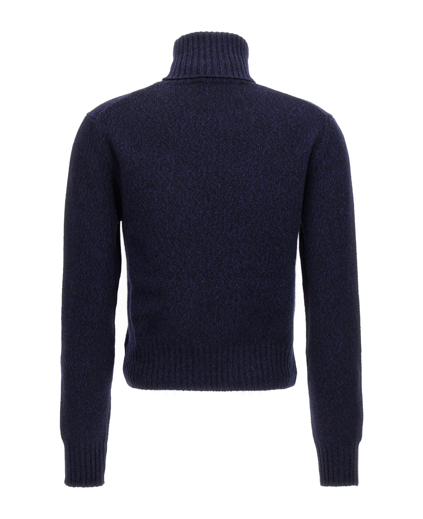 Ami Alexandre Mattiussi Logo Cachemire Sweater - Blue ニットウェア