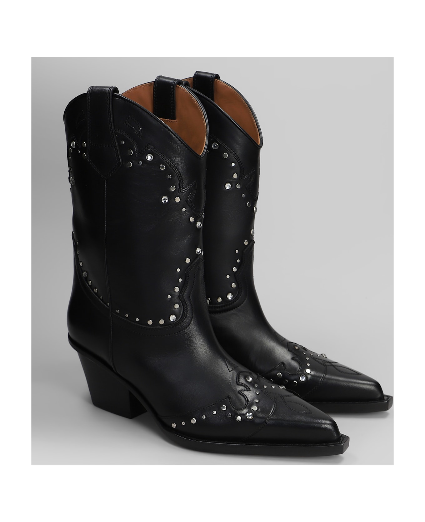 Paris Texas Janice Boot 60 Texan Boots In Black Leather - black