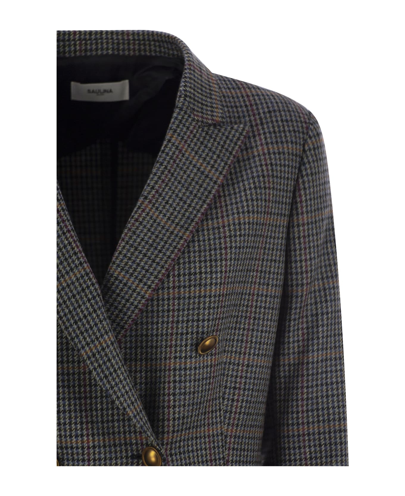 Saulina Milano Anita - Double-breasted Blazer - Grey