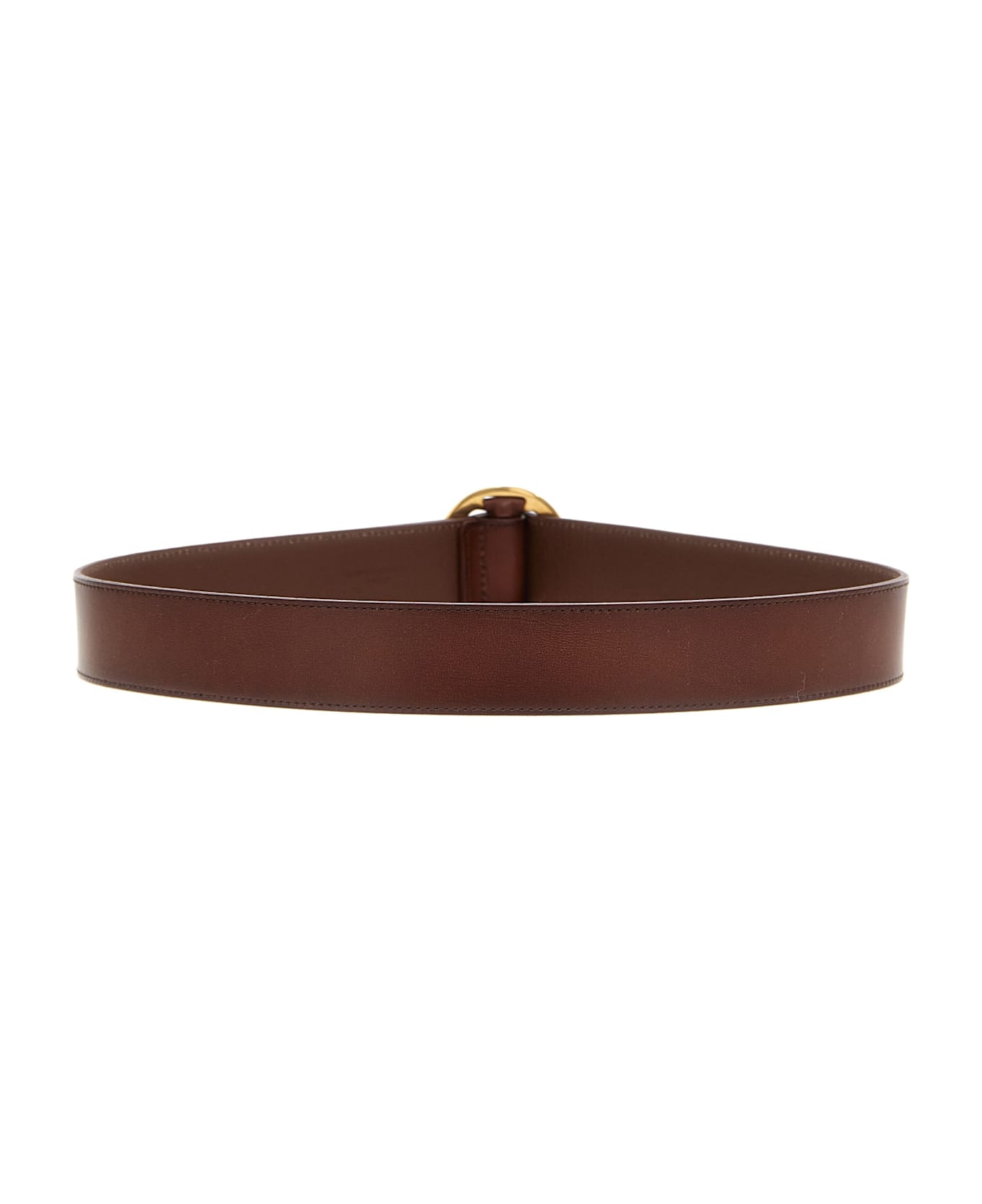 Saint Laurent Leather Belt - BROWN