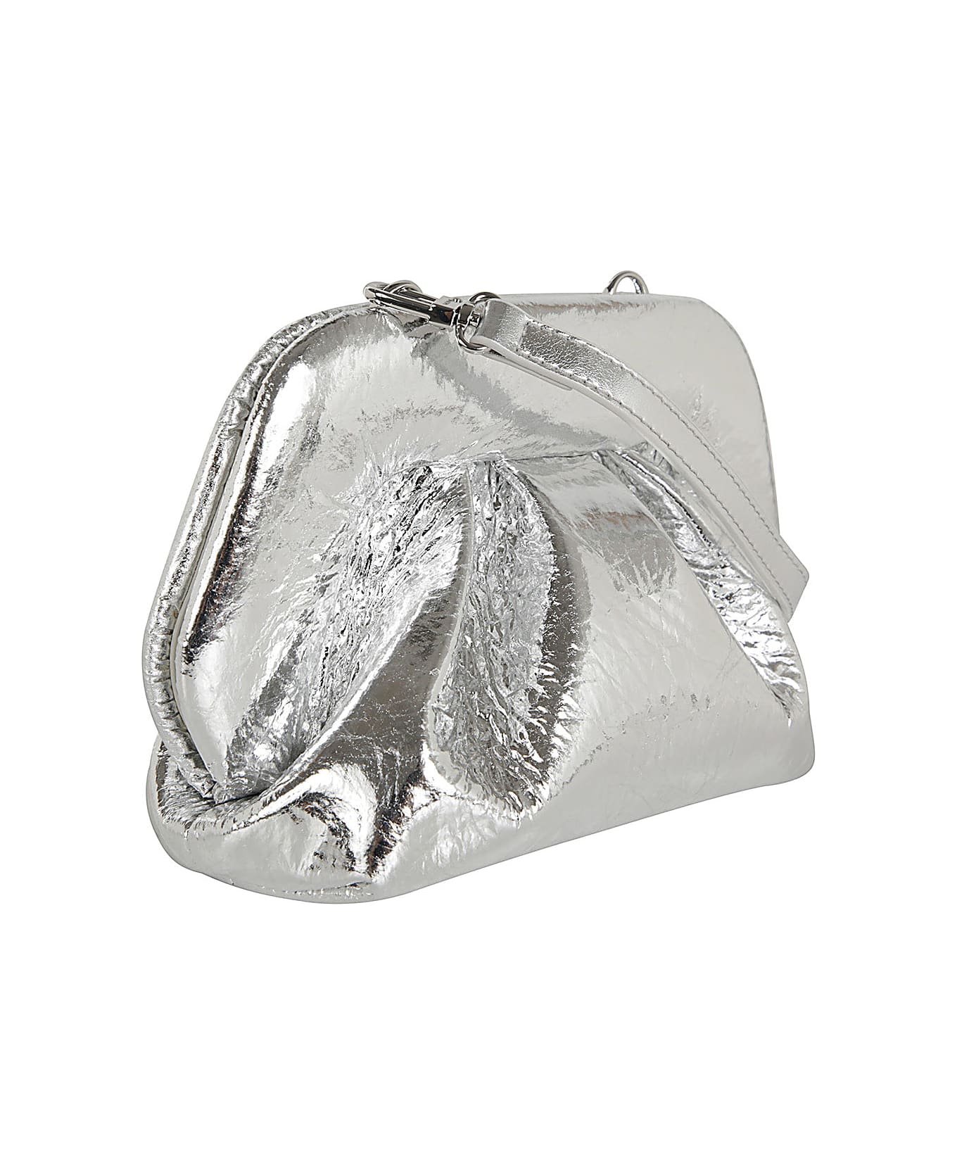 THEMOIRè Gea Pineapple Fabric Bag - Silver クラッチバッグ