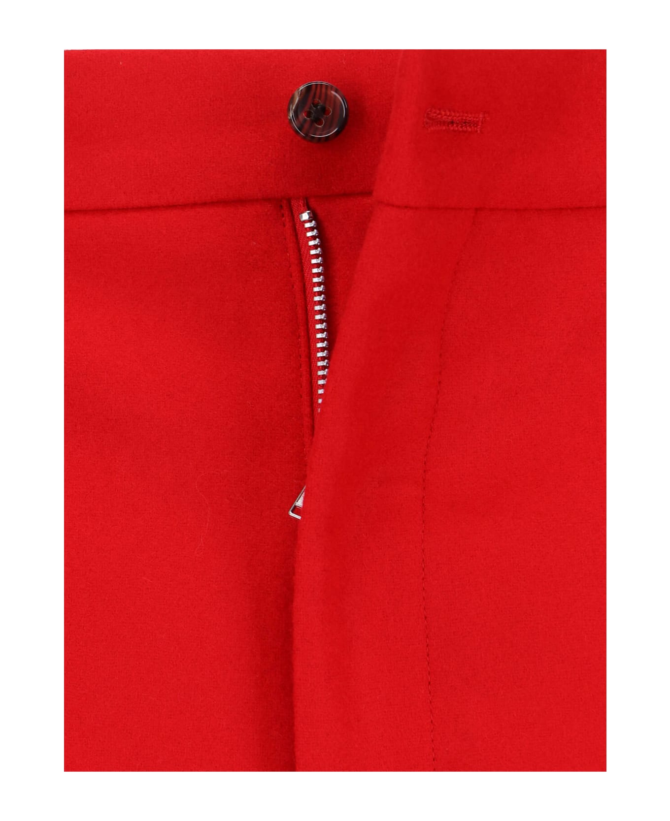 Comme Des Garçons Homme Plus Wool Shorts - Red
