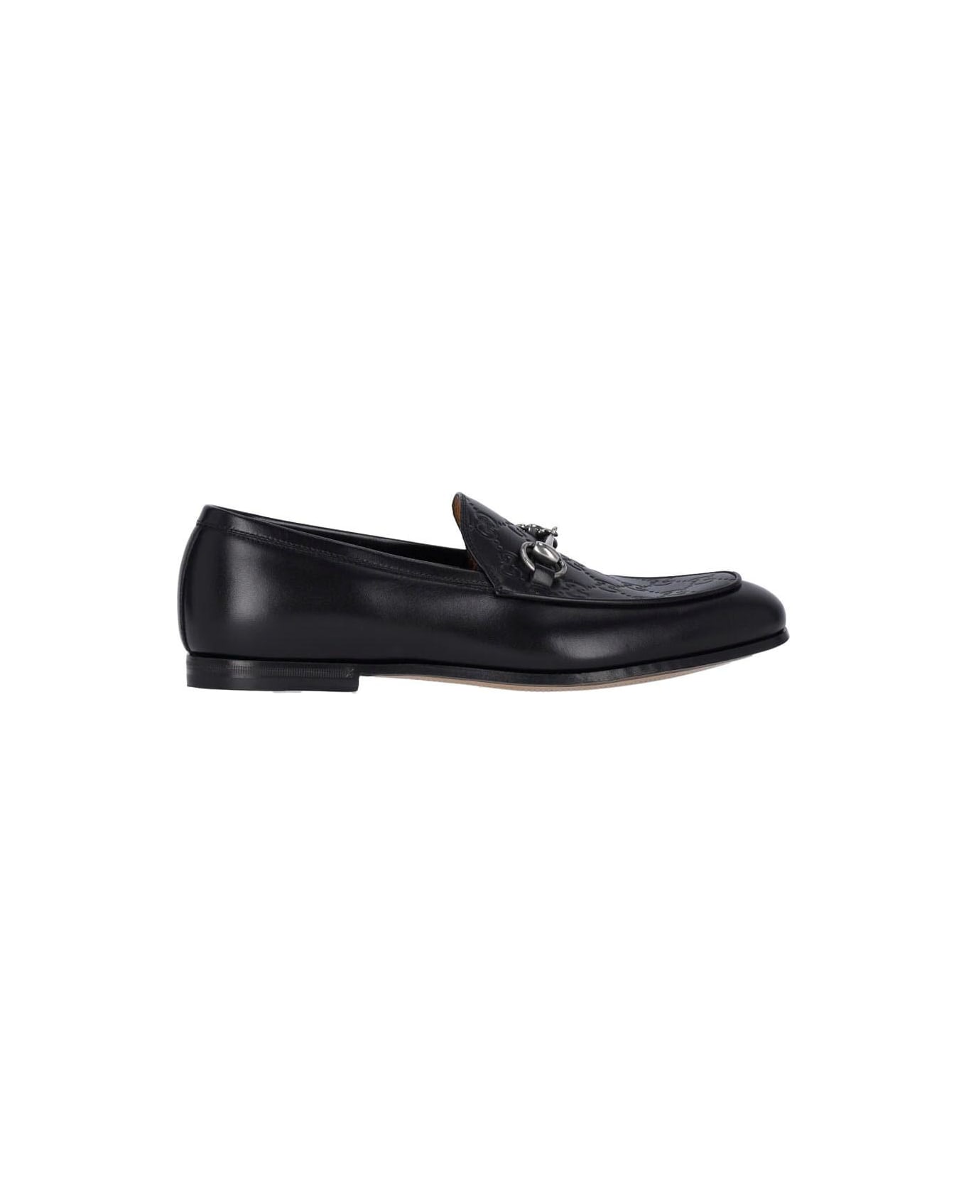 Gucci Loafers With Clamp - Black