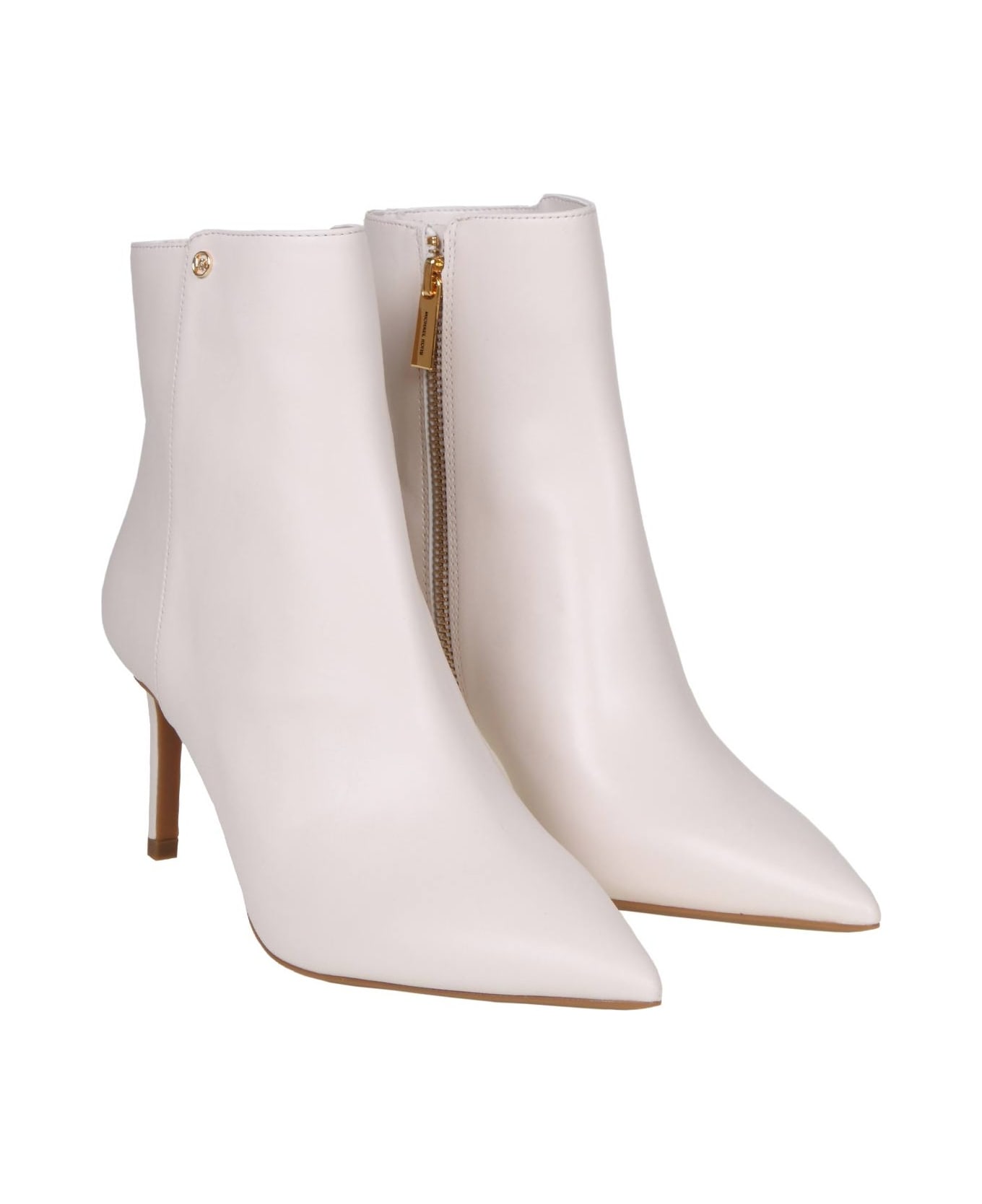Michael Kors Boots In White Leather Michael Kors - WHITE