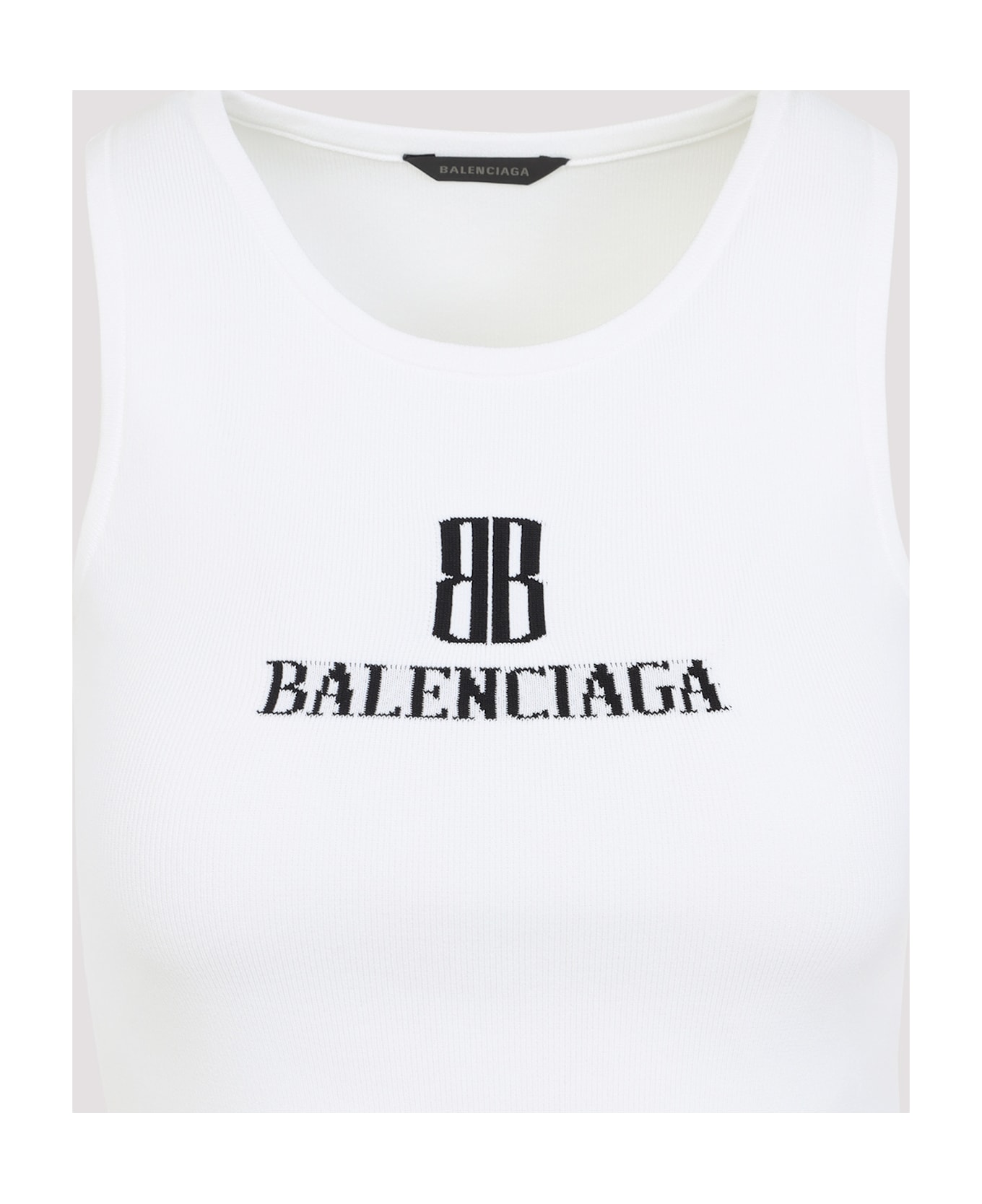 Balenciaga Tank Top - White Black